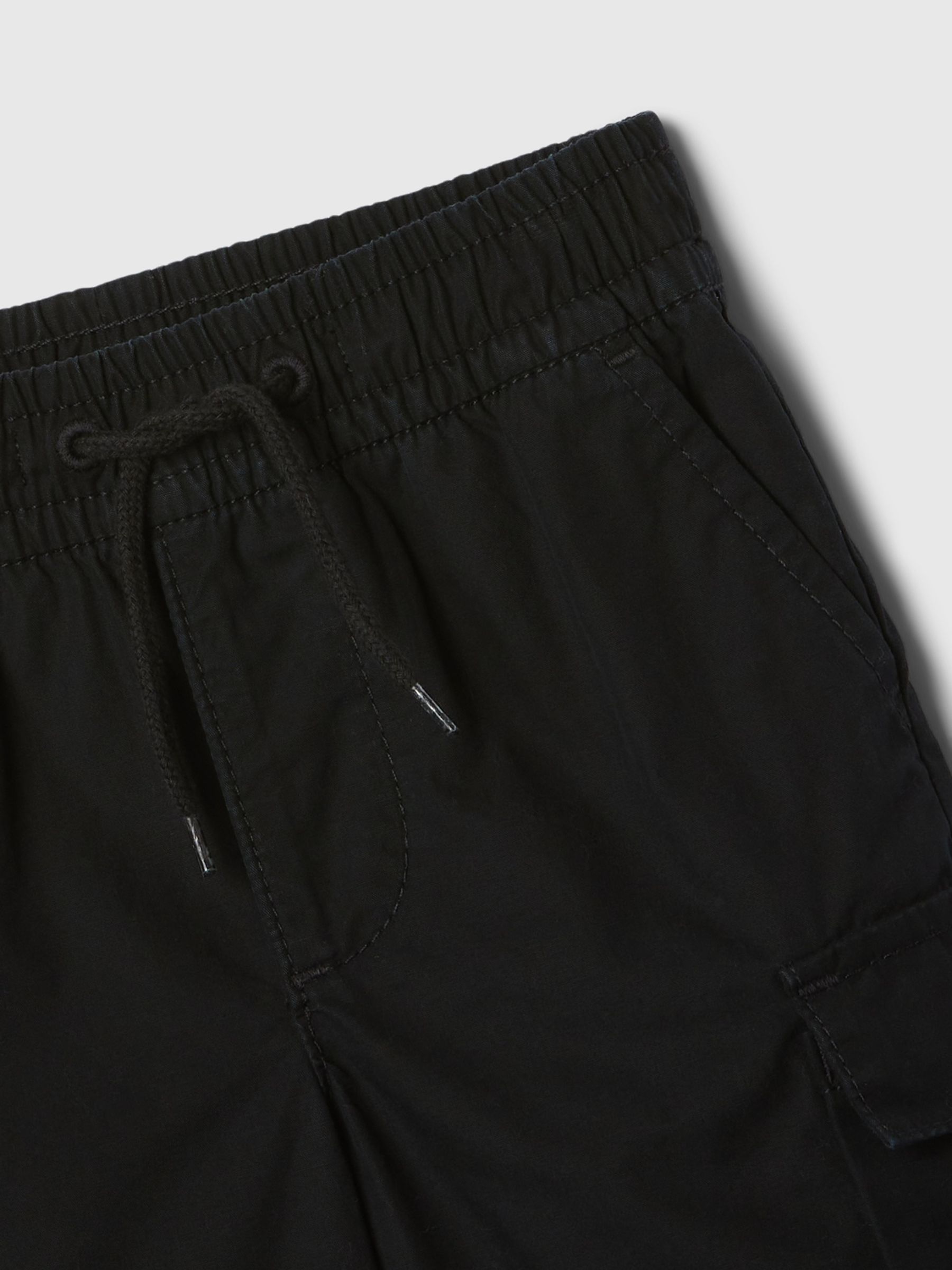 Black Linen-Cotton Cargo Outfit Set (12mths-5yrs) - Image 3 of 3