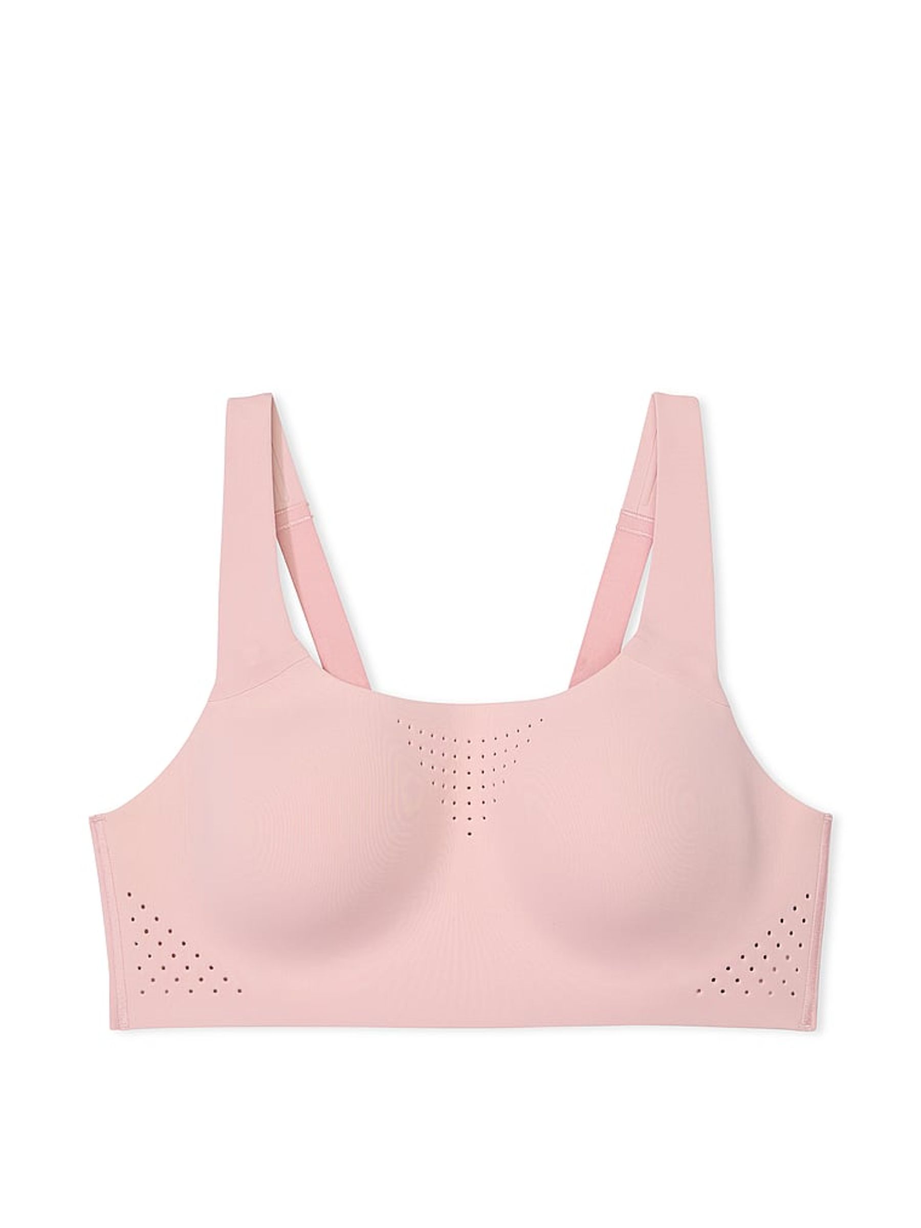 Chalk Rose Pink Back Close Featherweight Max High Support Sports Bra - Image 3 of 4