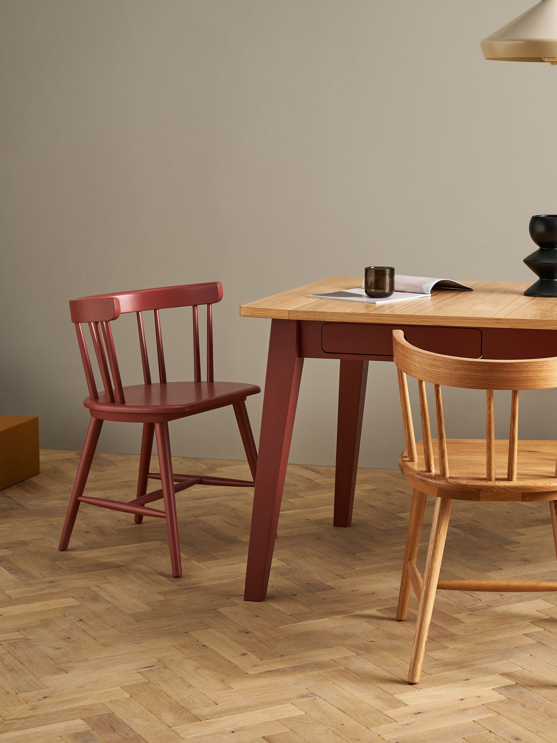 Set of 2 Deauville Dining Chairs in Terracotta - Image 1 of 3