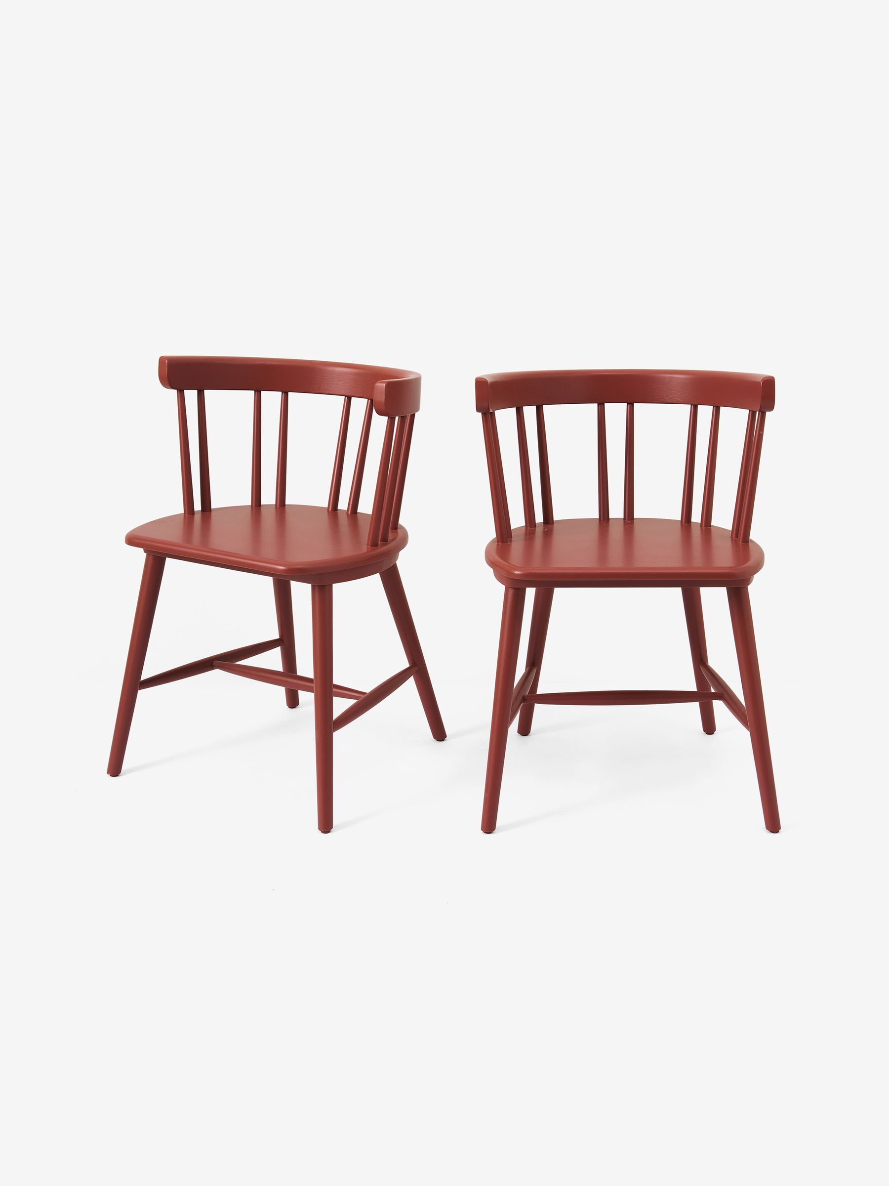 Set of 2 Deauville Dining Chairs in Terracotta - Image 3 of 3