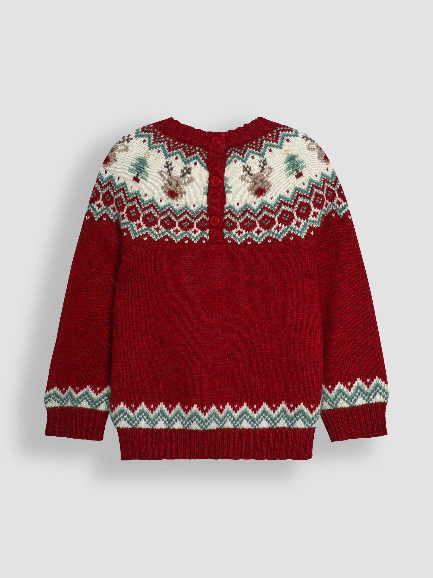 Red Christmas Reindeer Jumper - Image 2 of 3