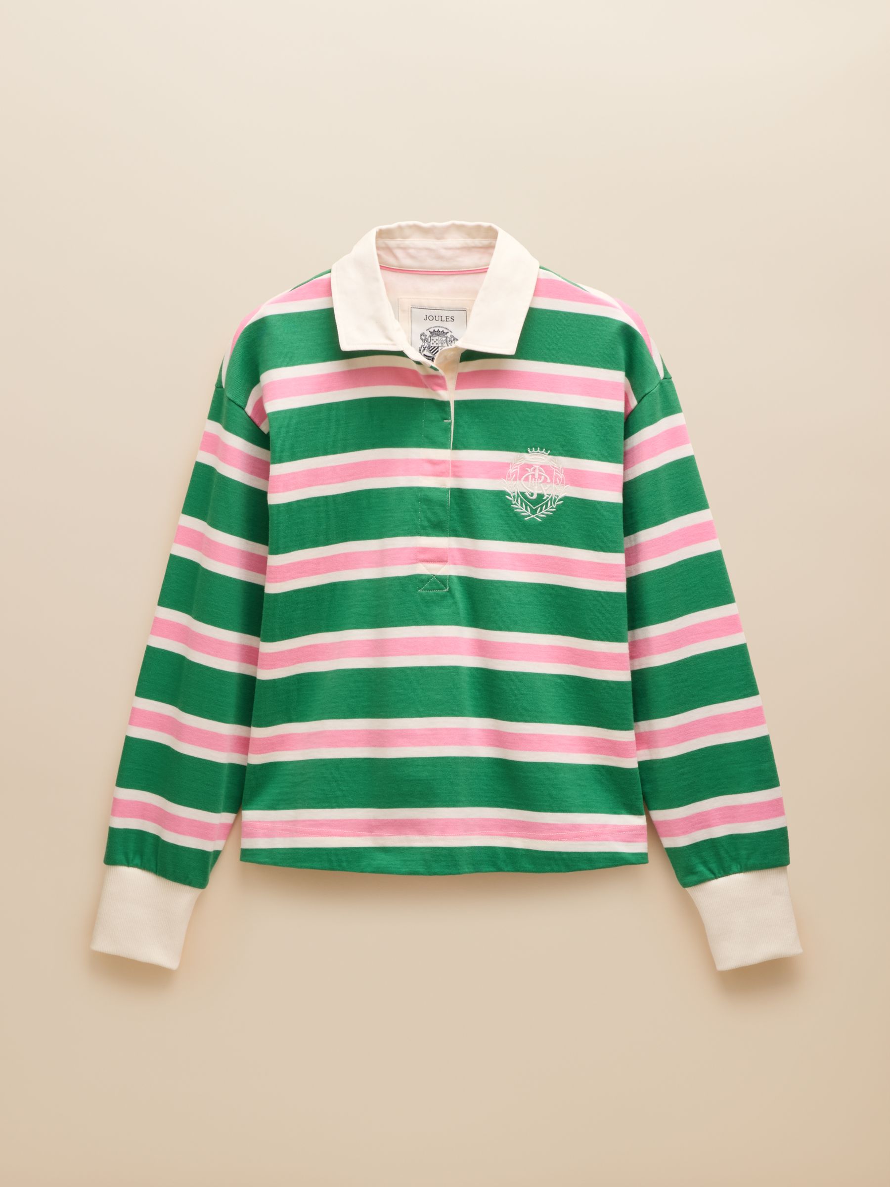 Lara Green/White Boxy Fit Rugby Shirt - Image 6 of 9