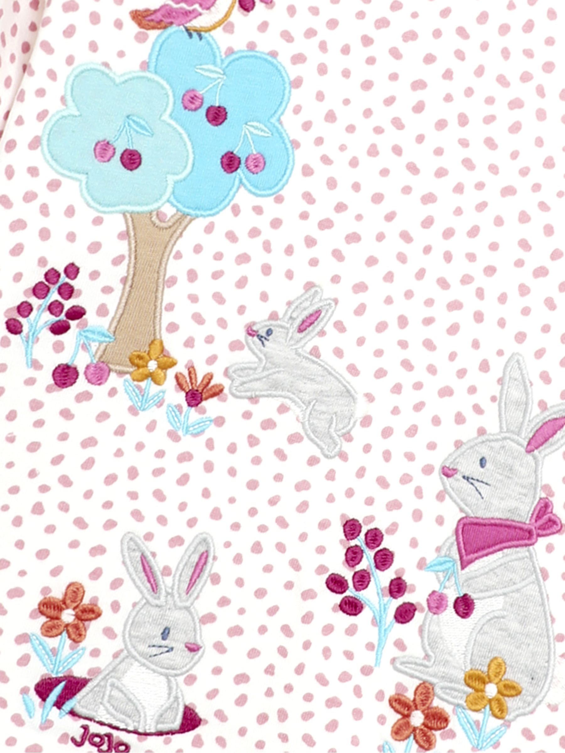 Pink Bunny & Butterfly Frill Long Sleeve Appliqué Top - Image 3 of 3