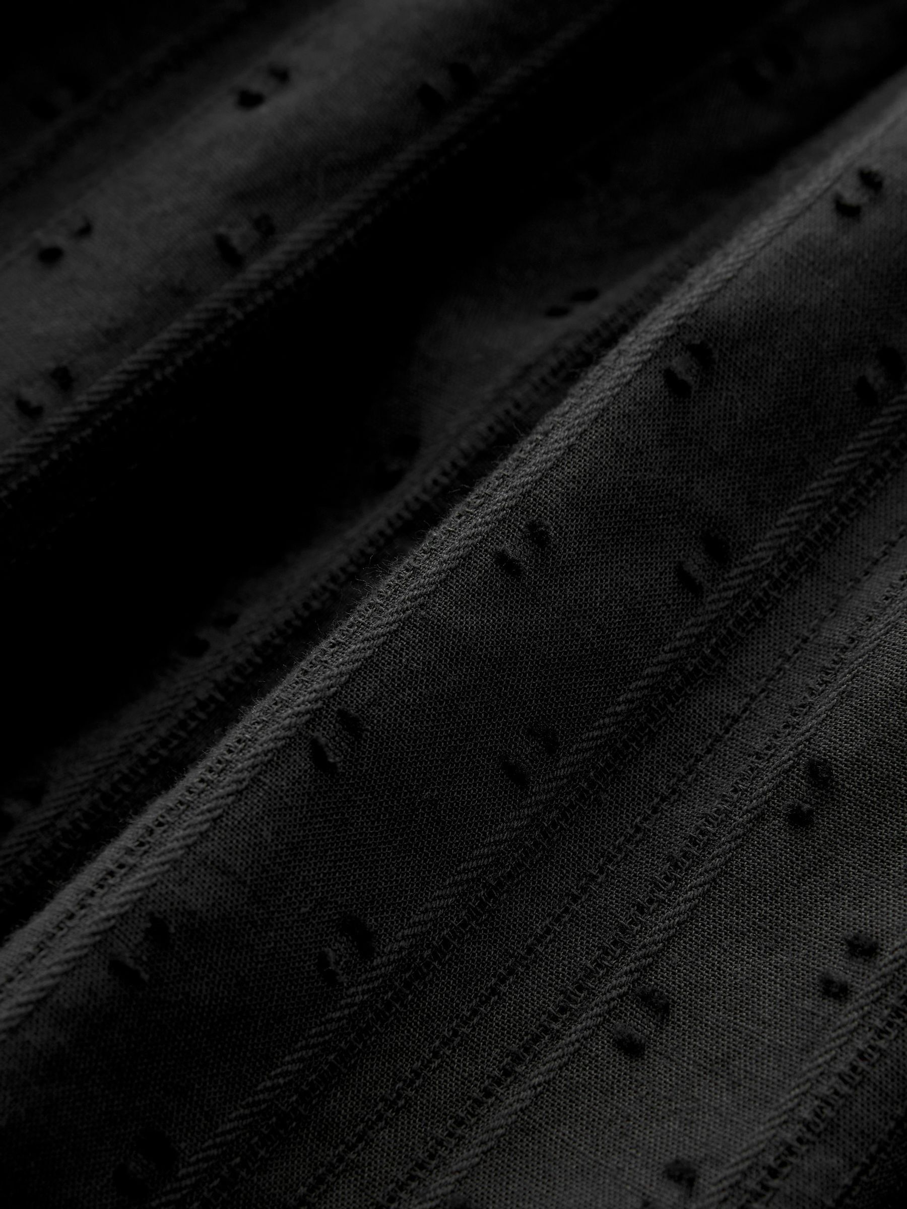 Black Dobby Halterneck Beach Dress - Image 7 of 7
