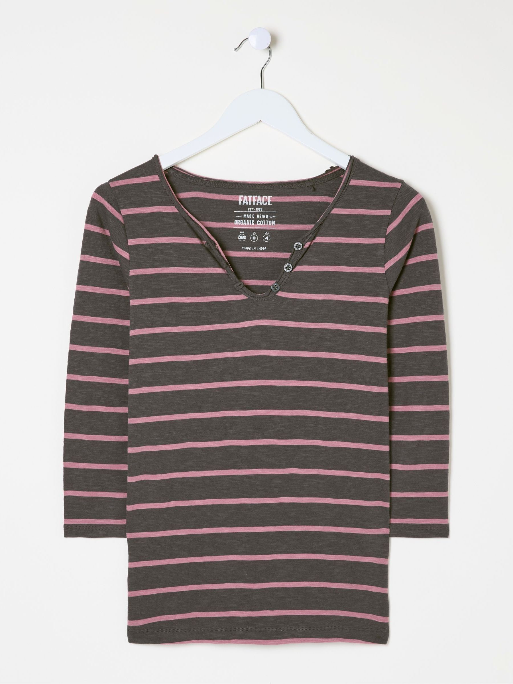 Porter Grey Stripe T-Shirt - Image 5 of 5