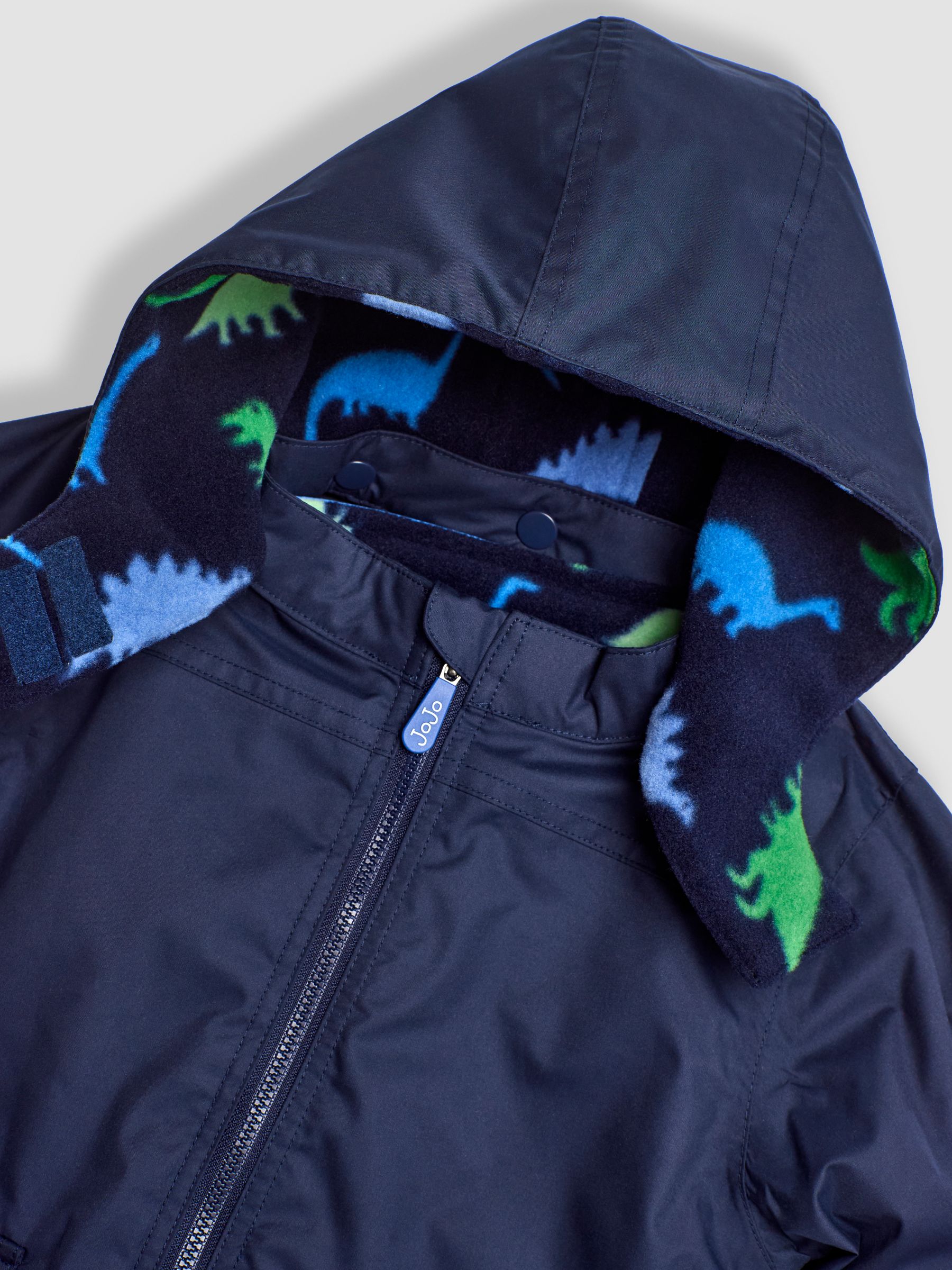 Cobalt Blue Dinosaur 4-In-1 Polarfleece Jacket - Image 10 of 12