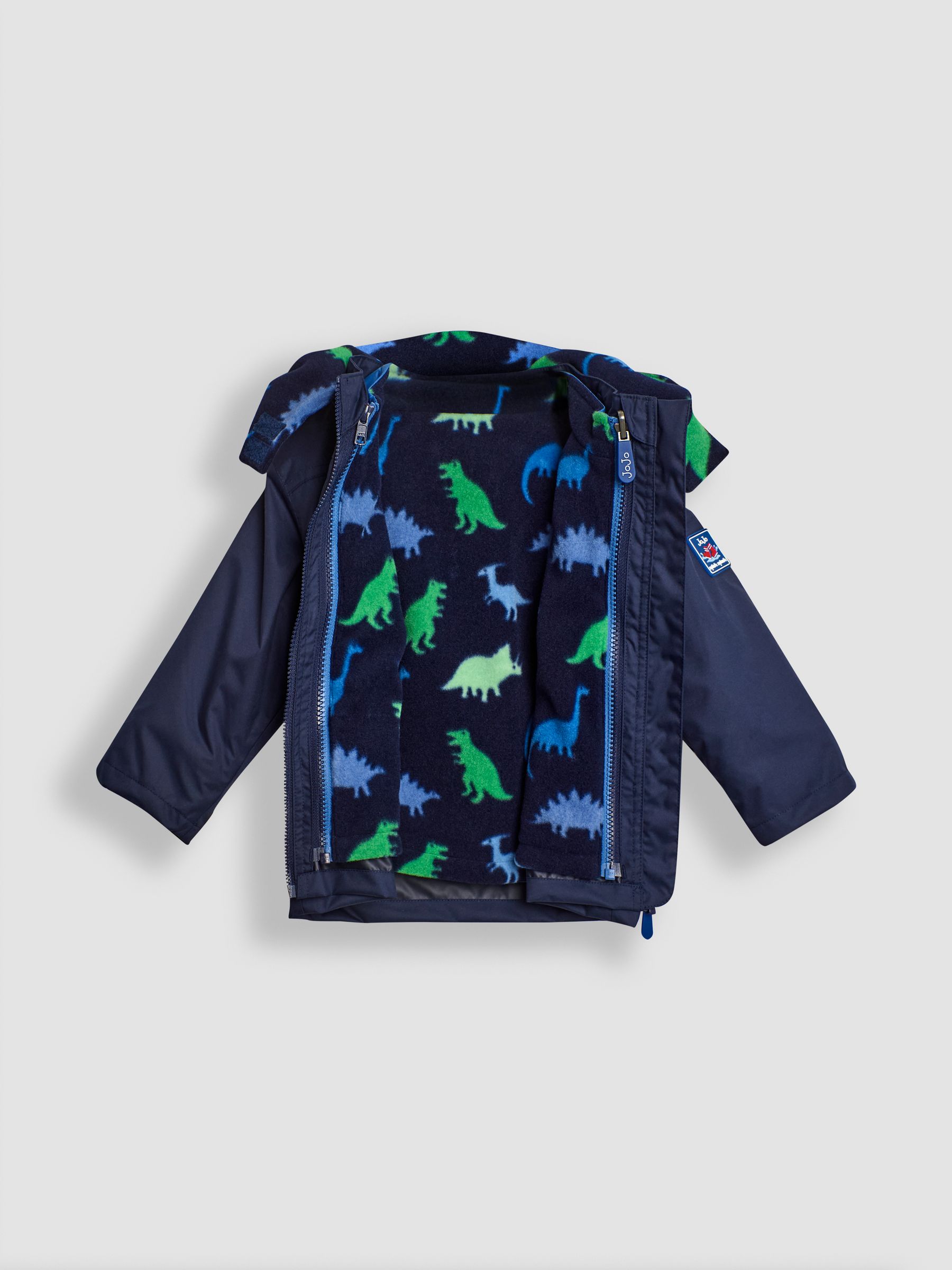 Cobalt Blue Dinosaur 4-In-1 Polarfleece Jacket - Image 5 of 12