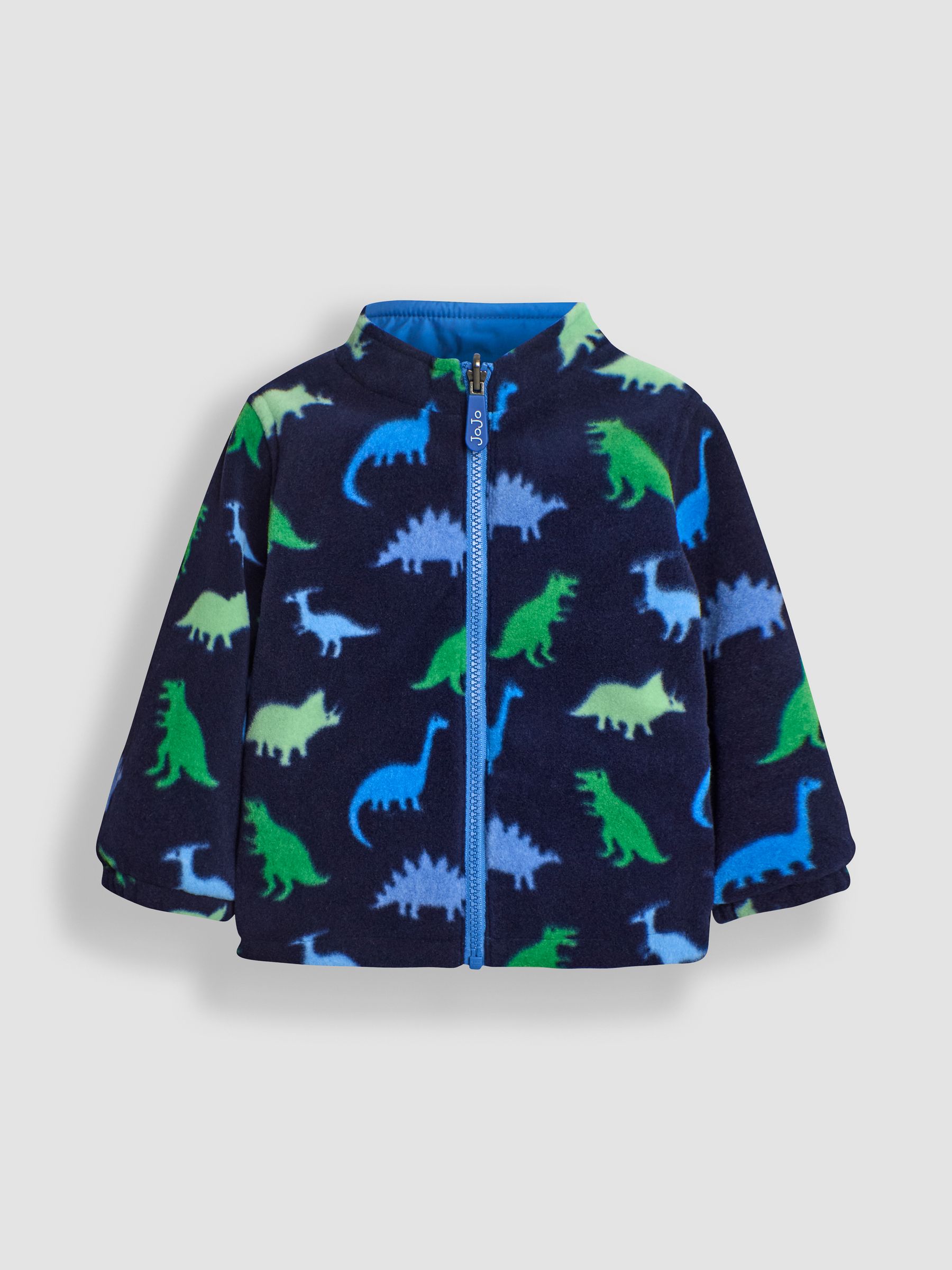 Cobalt Blue Dinosaur 4-In-1 Polarfleece Jacket - Image 8 of 12