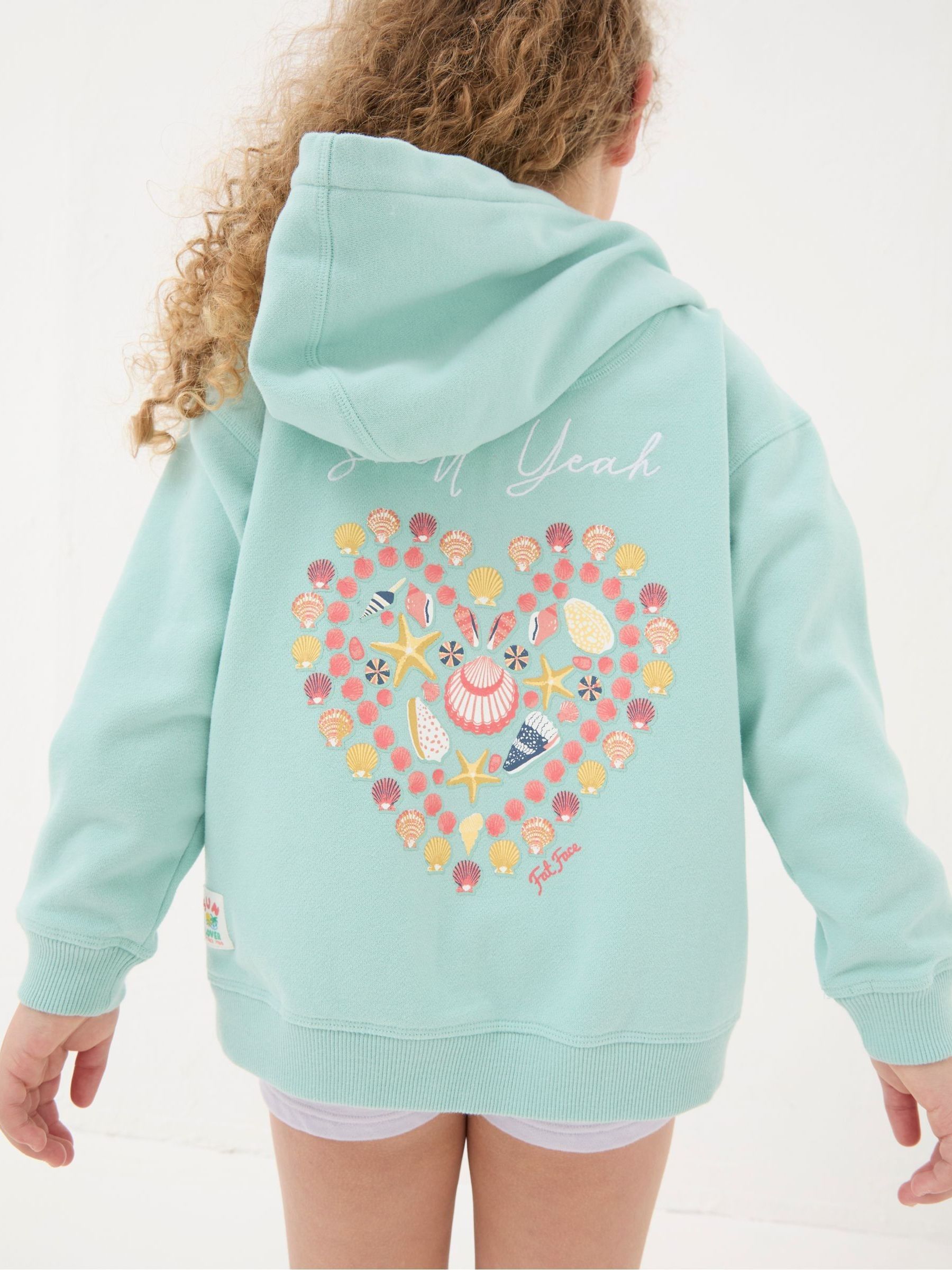 Green Shell Zip Through Hoodie - Image 2 of 6