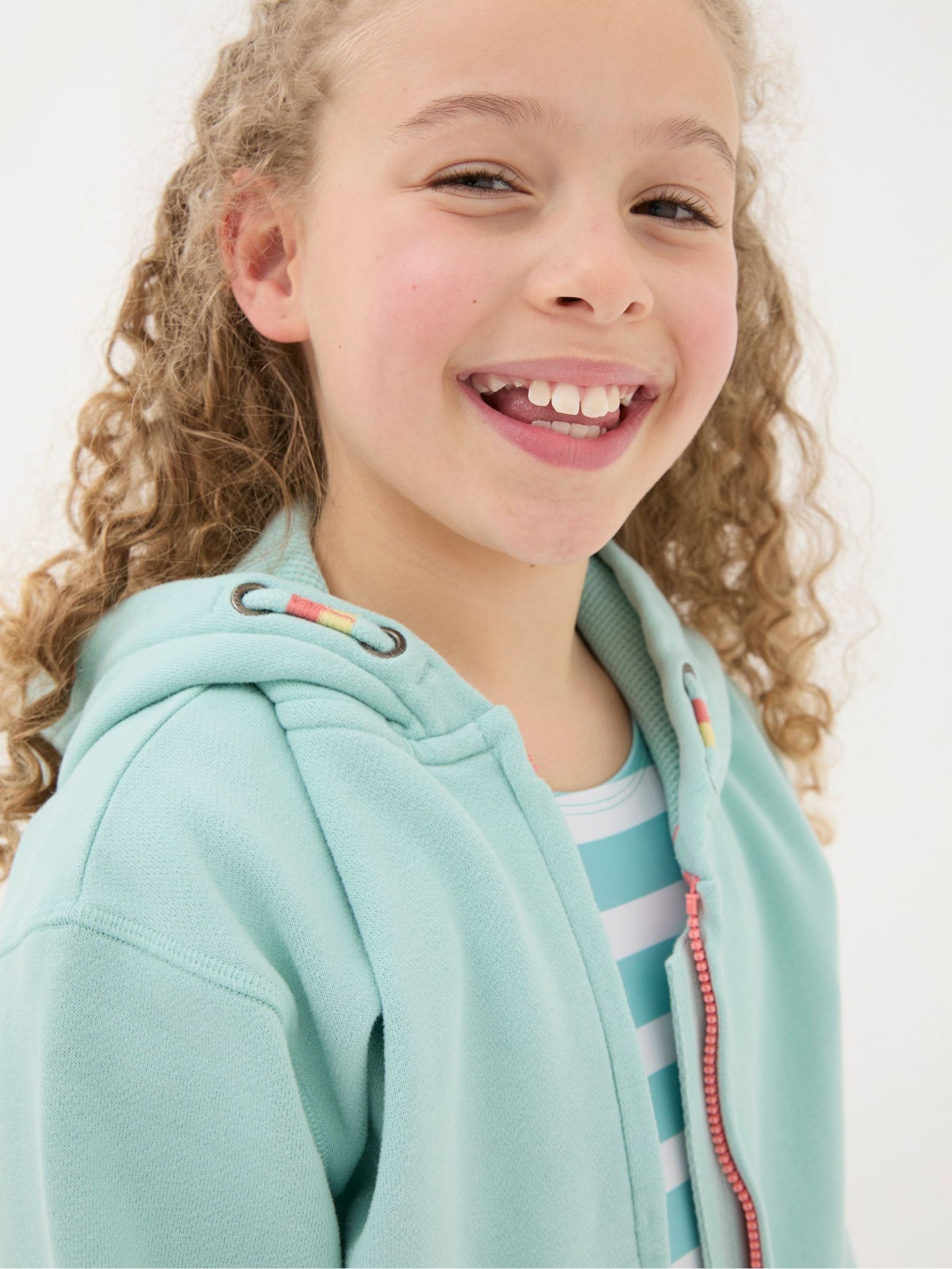 Green Shell Zip Through Hoodie - Image 3 of 6