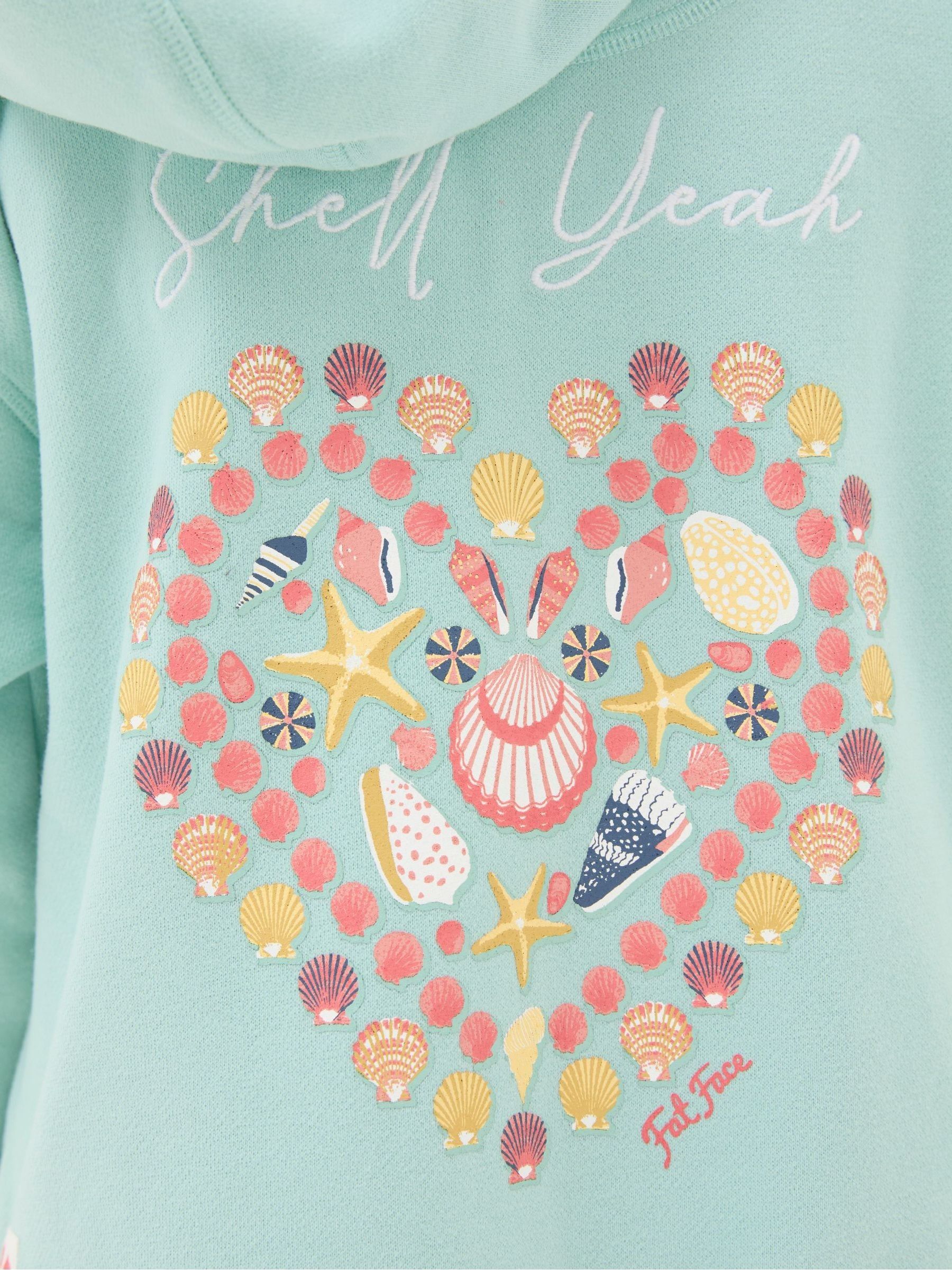 Green Shell Zip Through Hoodie - Image 4 of 6