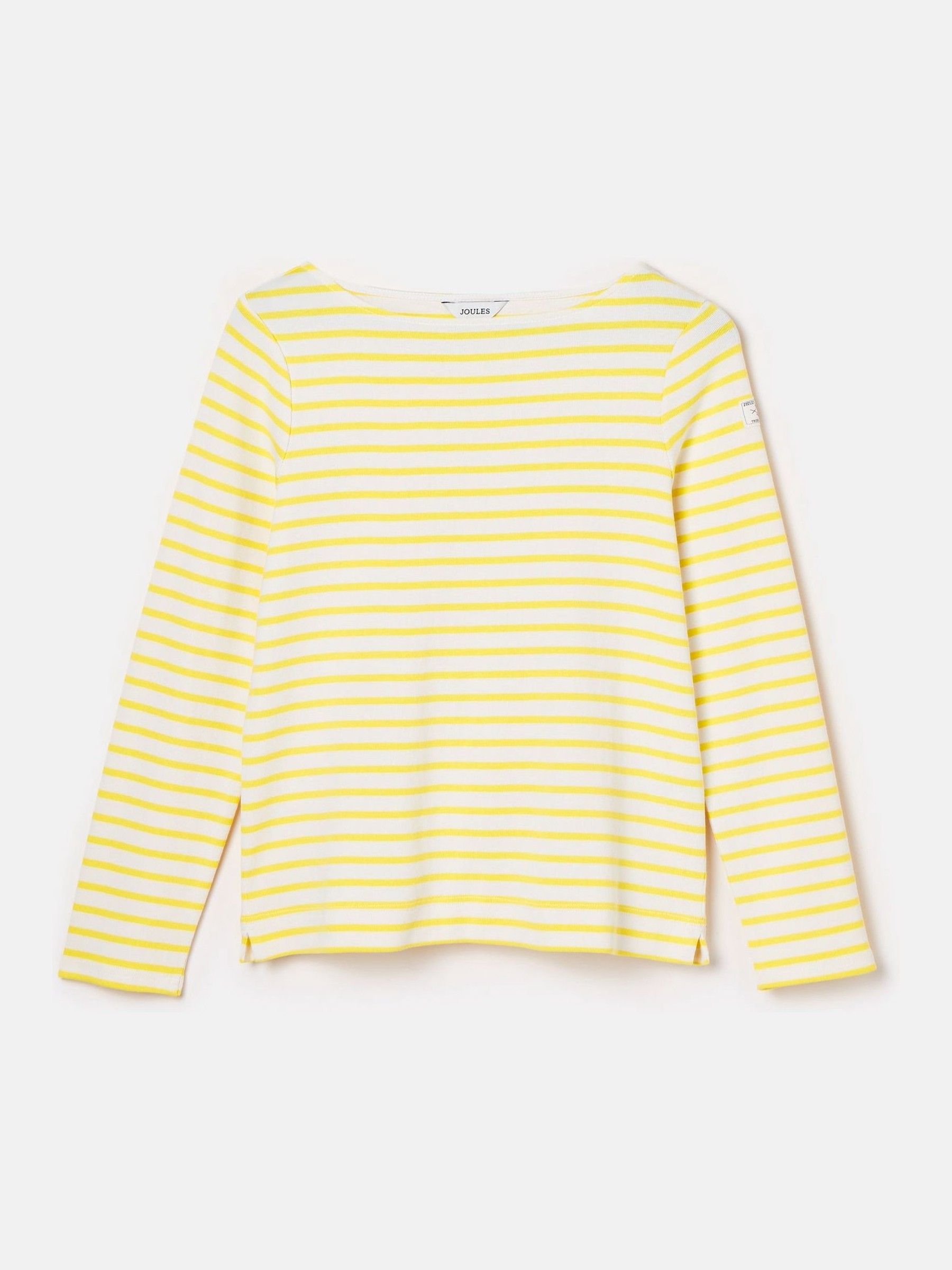 Harbour Yellow/White Boat Neck Breton Top - Image 6 of 6