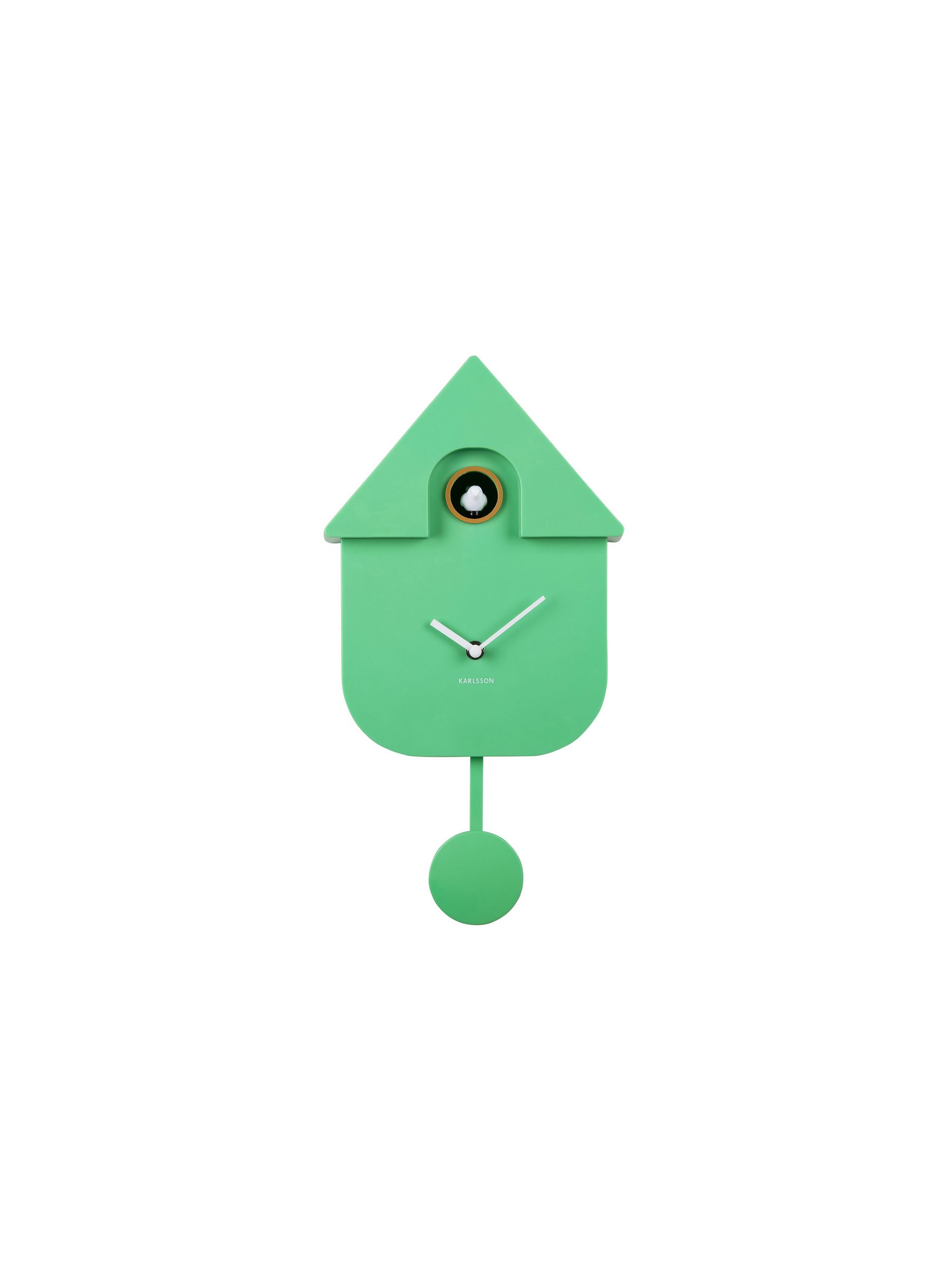 Karlsson Bright Green Modern Cuckoo ABS Wall Clock - Image 1 of 4