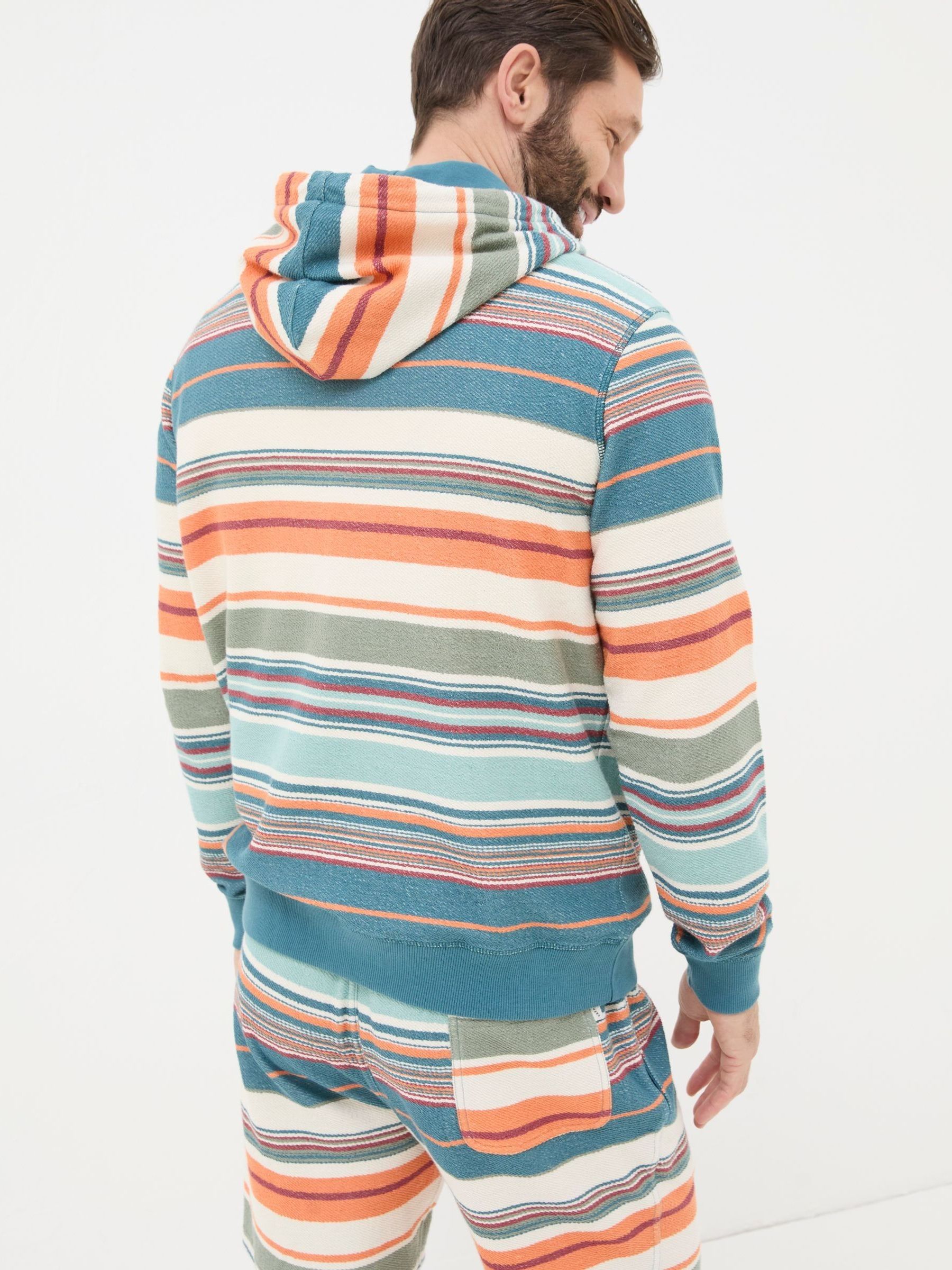 Blue Trescowe Stripe Overhead Hoodie - Image 4 of 7