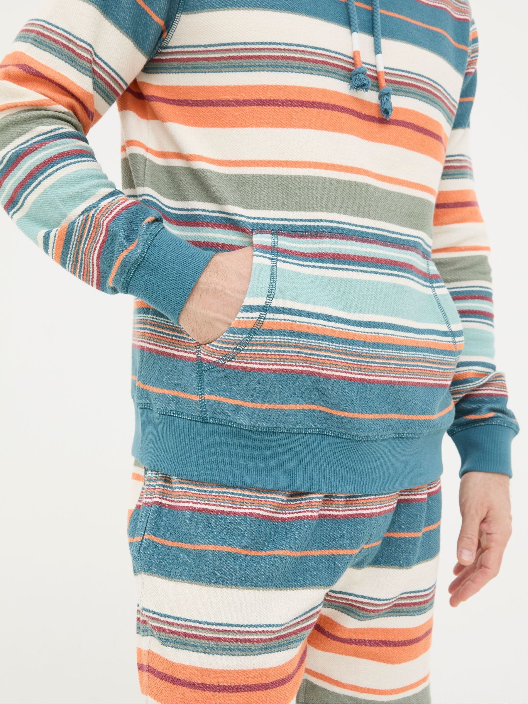 Blue Trescowe Stripe Overhead Hoodie - Image 6 of 7
