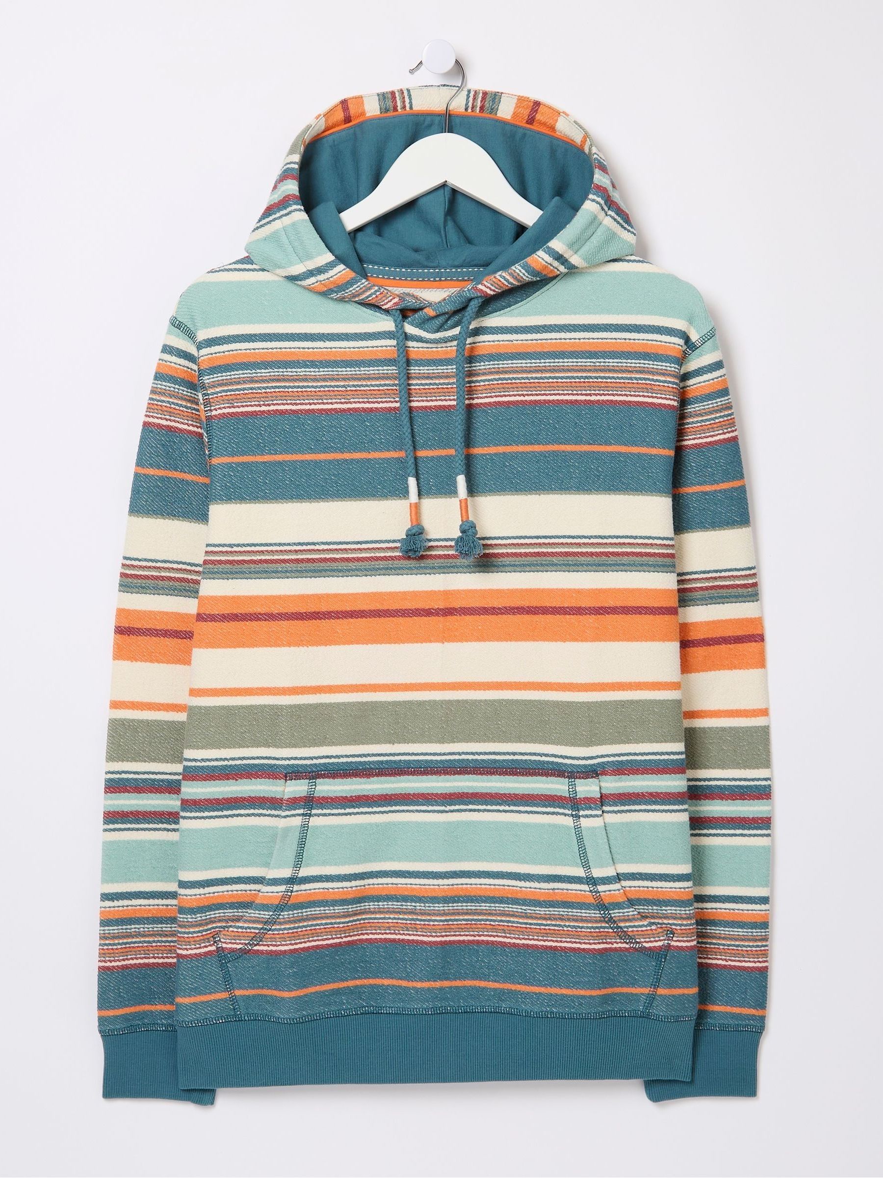 Blue Trescowe Stripe Overhead Hoodie - Image 7 of 7