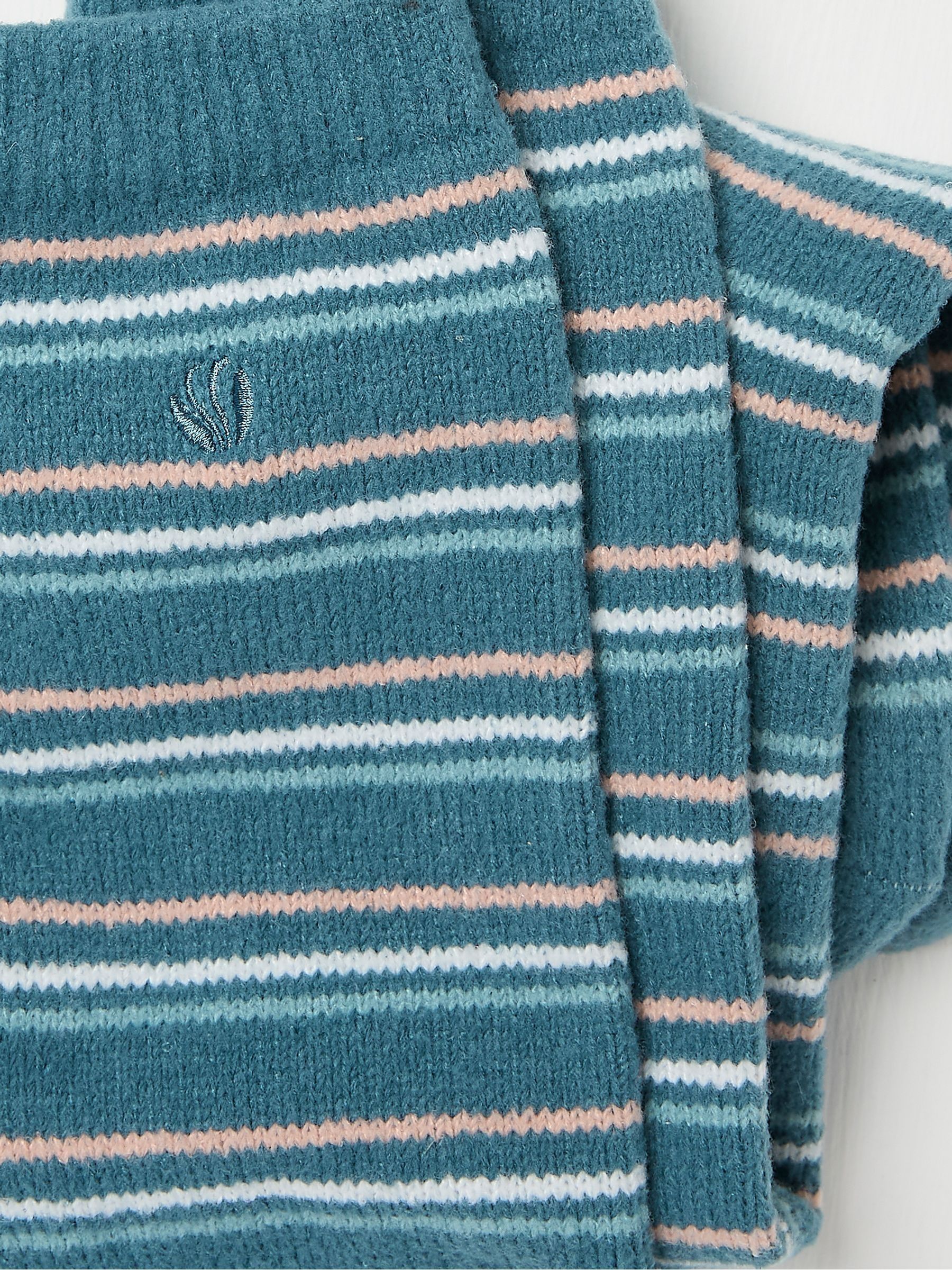 Blue Teal Stripe Supersoft Knee High Socks - Image 2 of 2