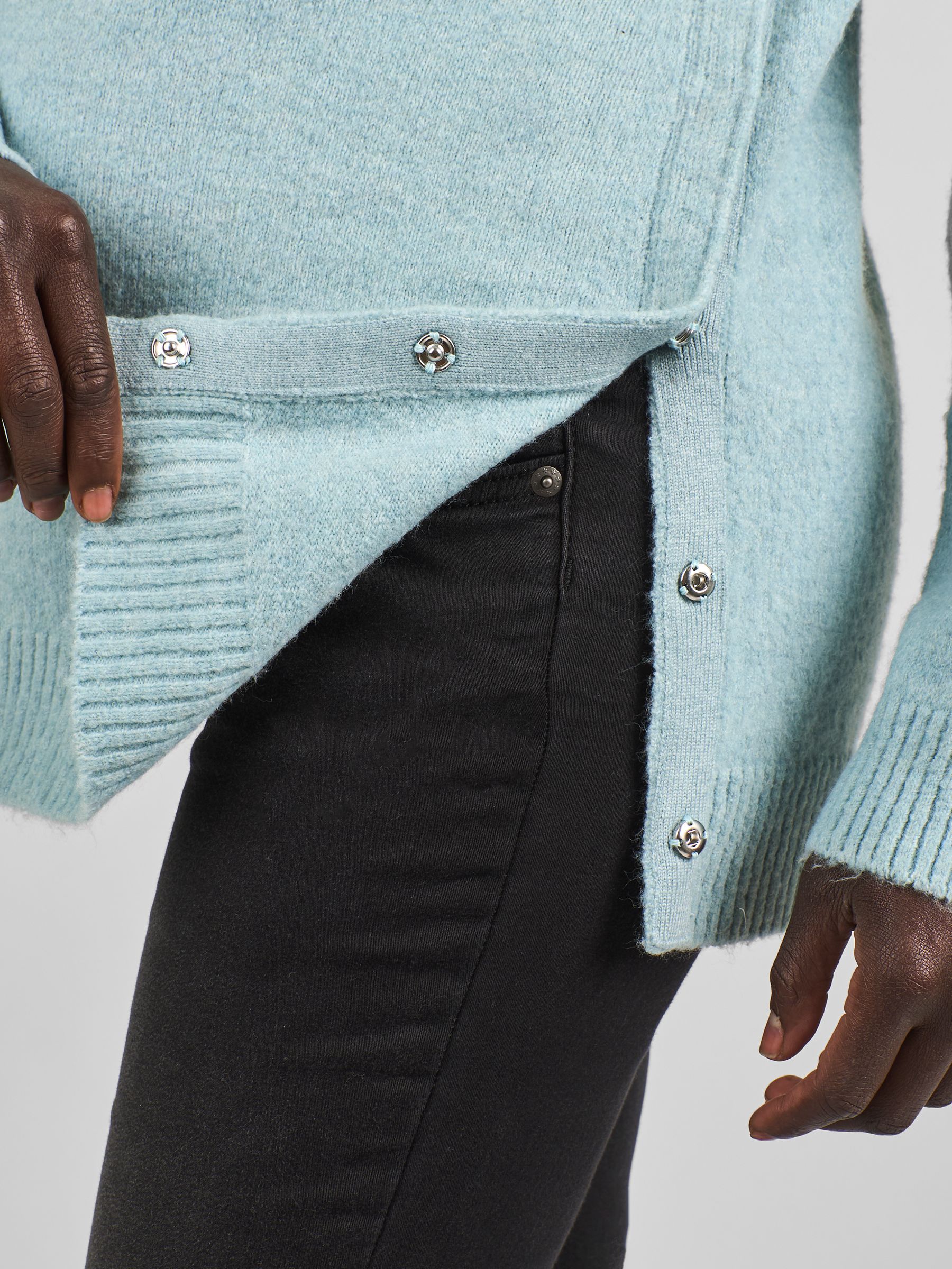 Sage Green Maternity & Nursing Jumper - Image 4 of 4