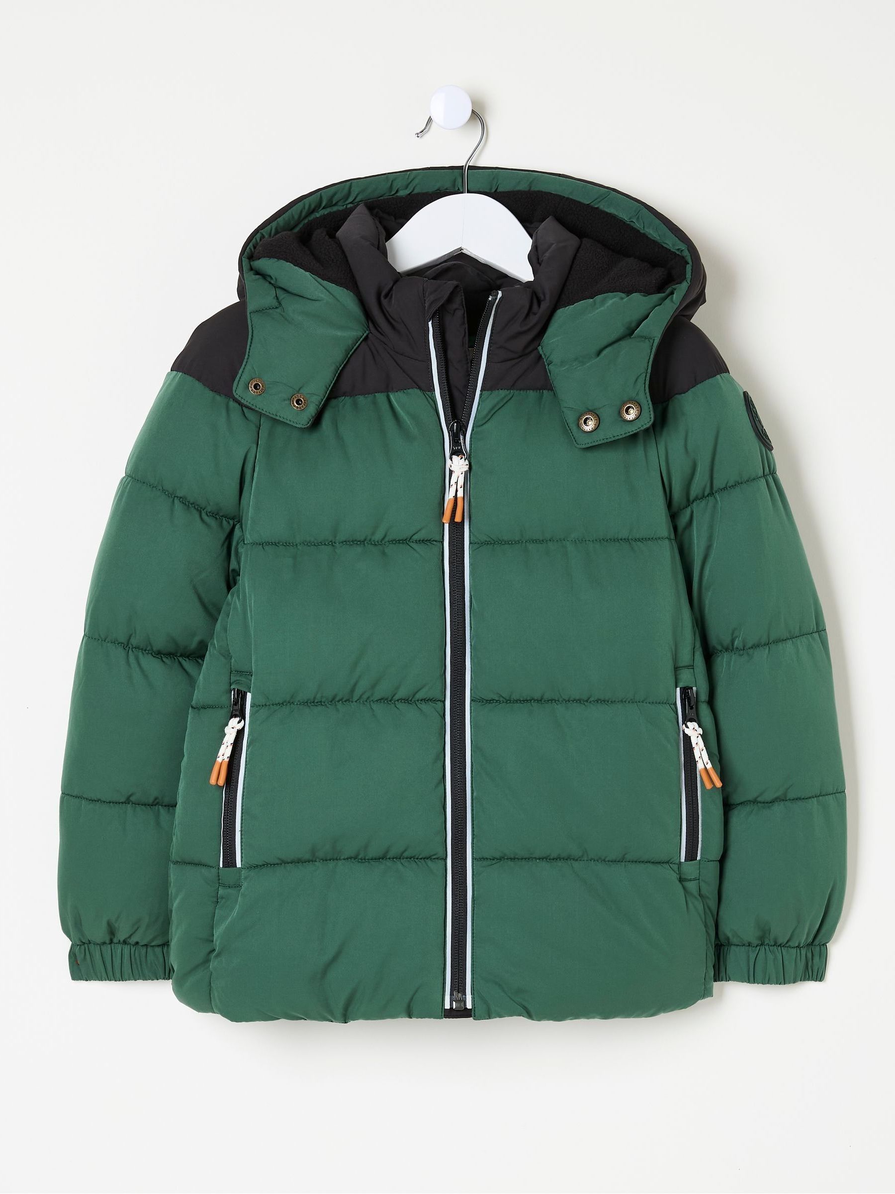 Milo Green Hooded Padded Jacket - Image 5 of 6