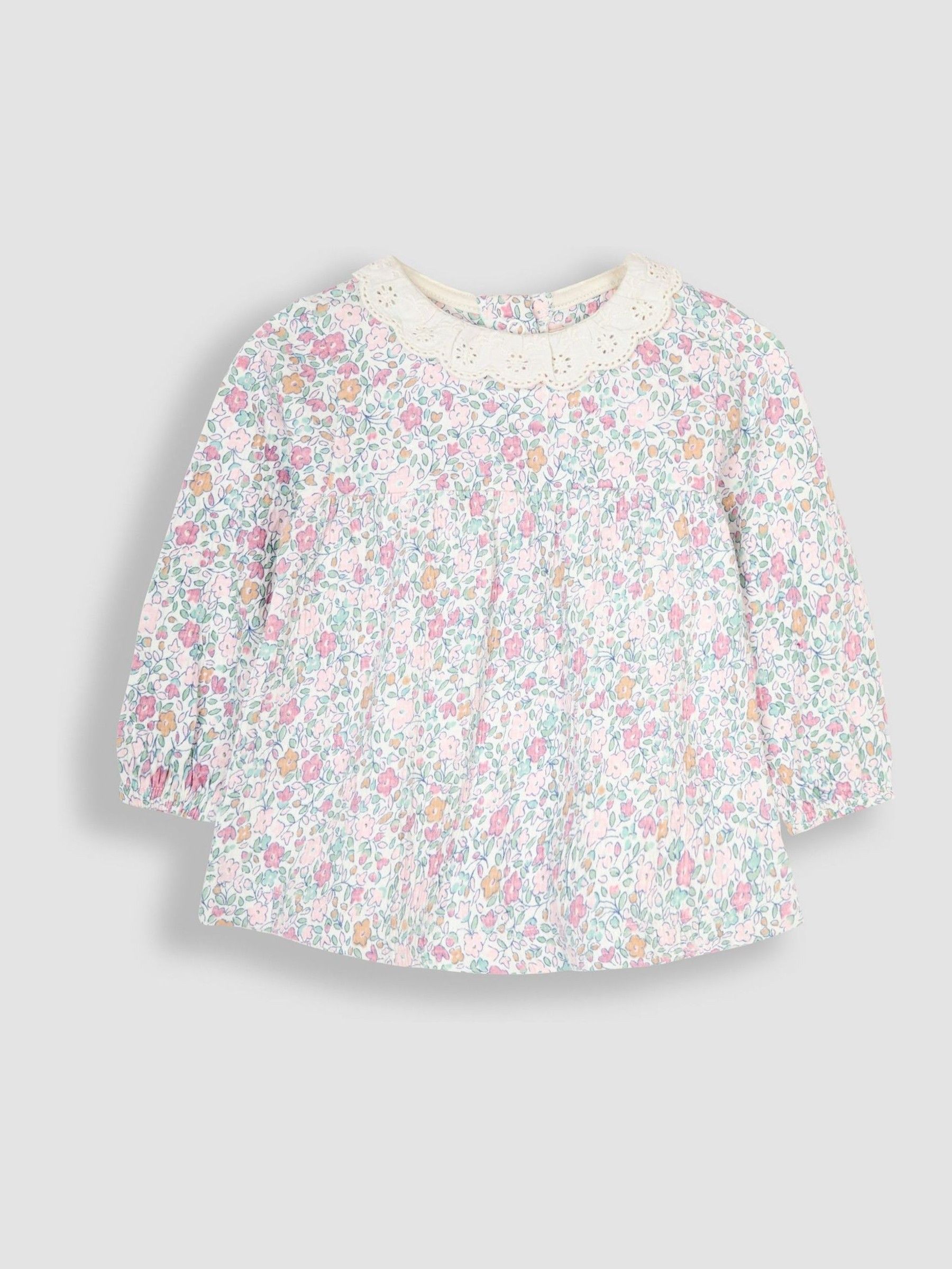 Pink Ditsy Floral Tunic and Leggings Set 3 Piece - Image 2 of 9