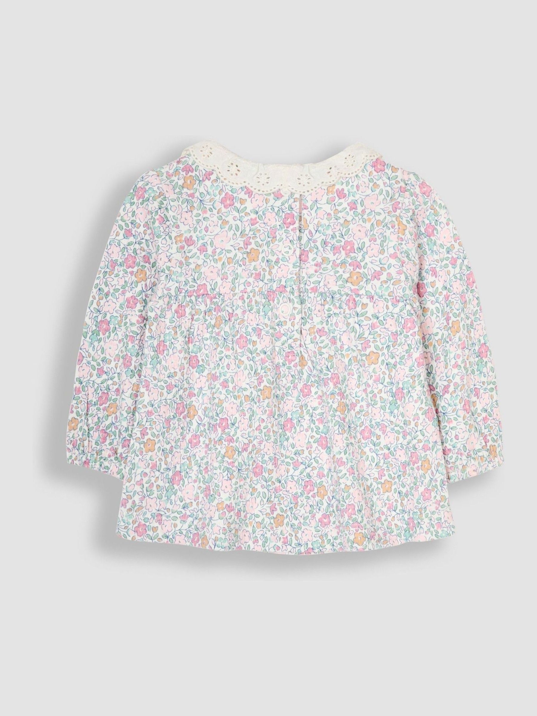Pink Ditsy Floral Tunic and Leggings Set 3 Piece - Image 3 of 9