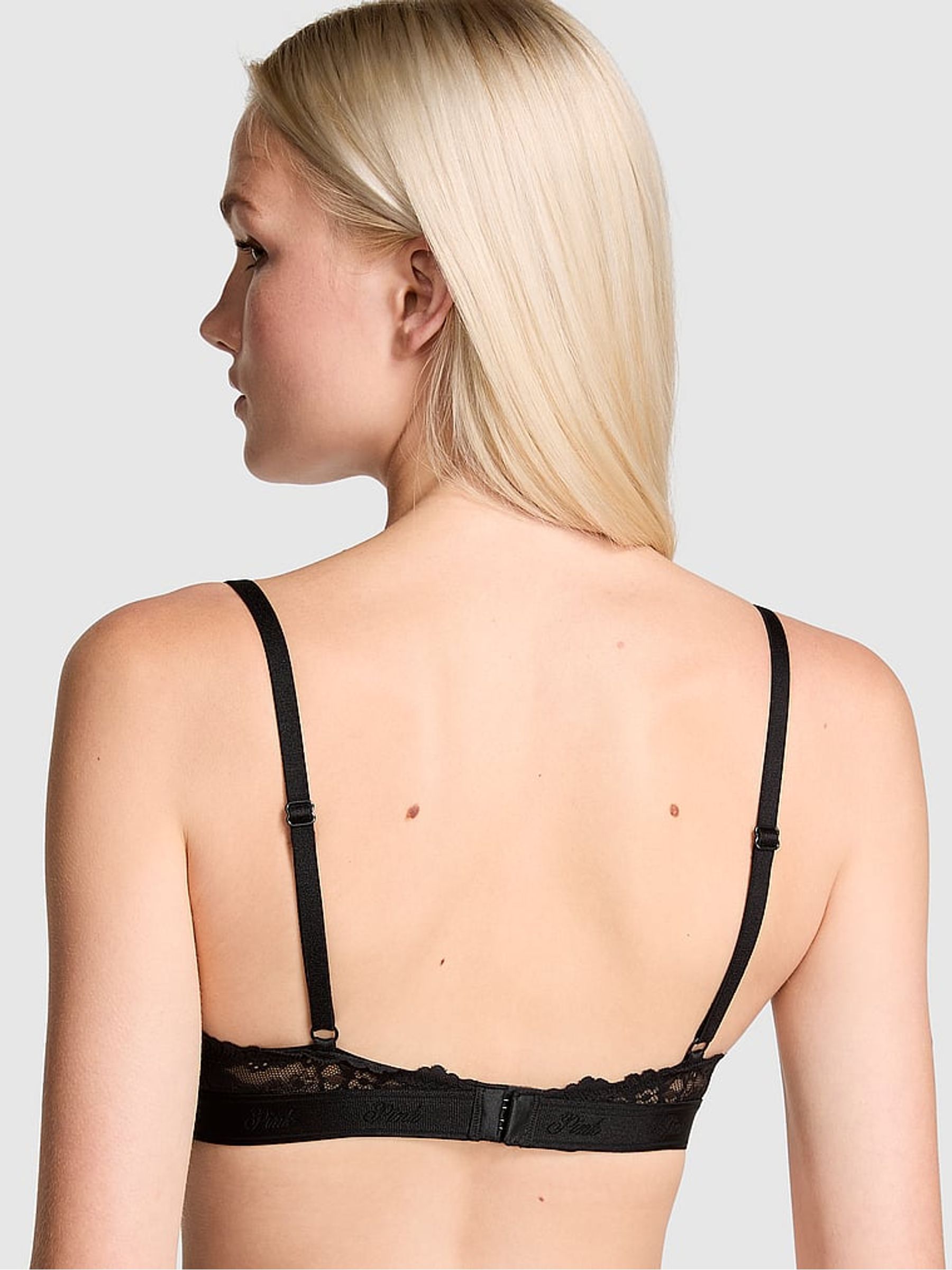 Black Balcony Push Up Bra - Image 2 of 4