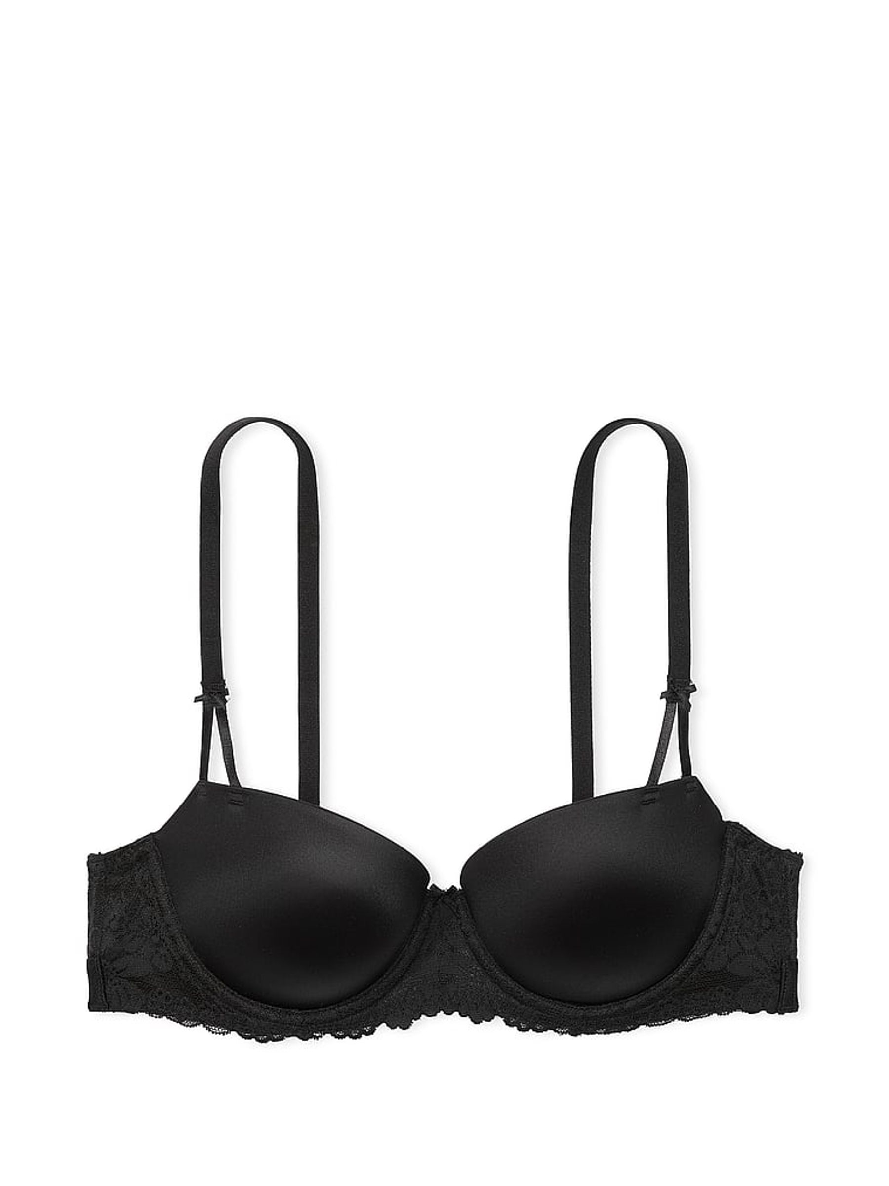 Black Balcony Push Up Bra - Image 3 of 4