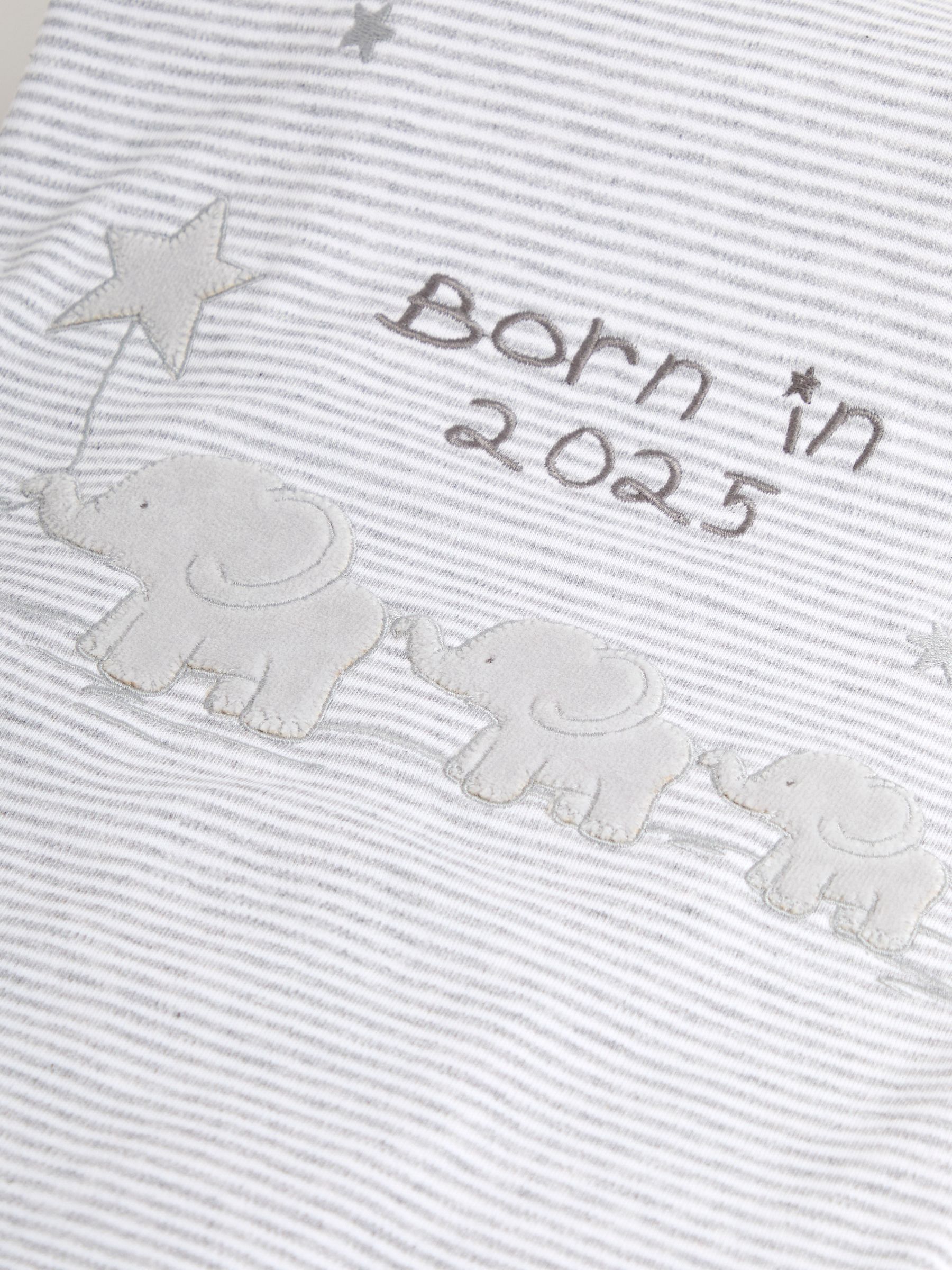 Born in 2025 Reversible Jersey Shawl - Image 3 of 5