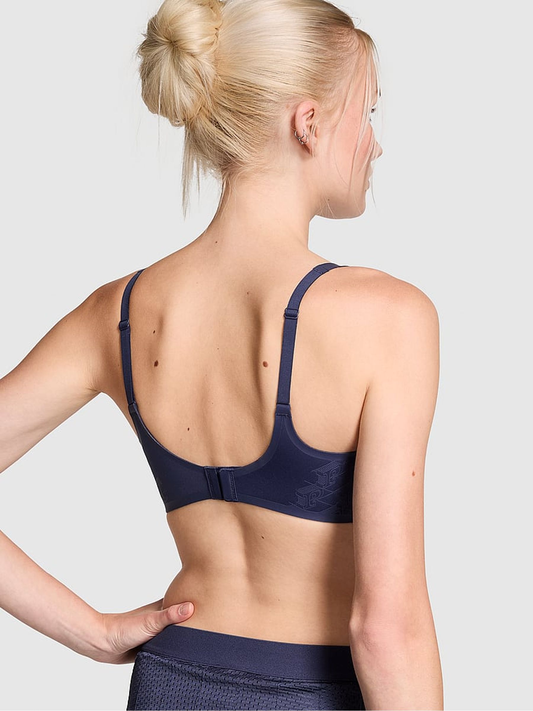 Midnight Navy Blue Relay Scoop Sports Bra - Image 2 of 4