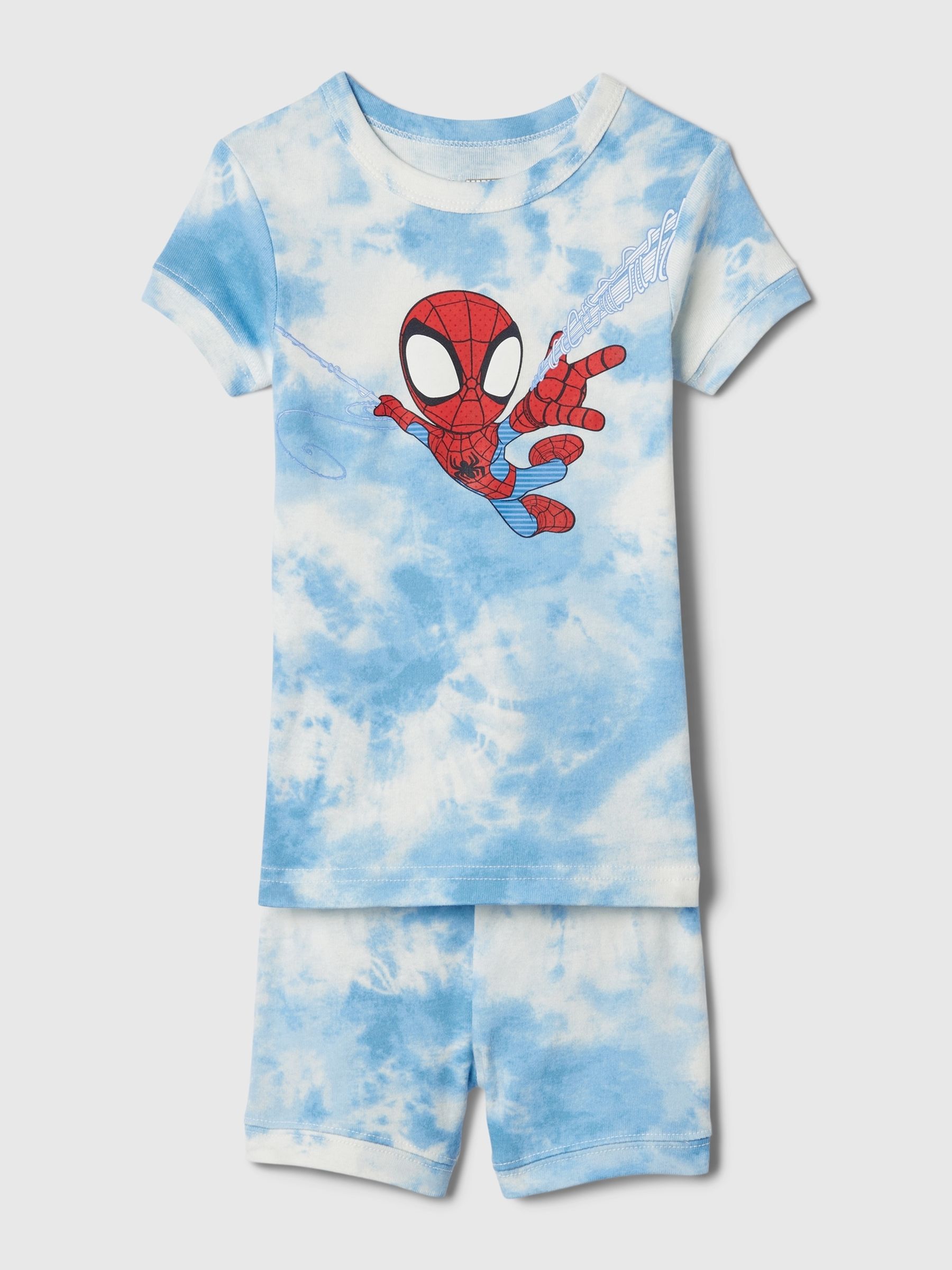 Blue Marvel Spider-Man Organic Cotton Pyjama Set (6mths-5yrs) - Image 1 of 2