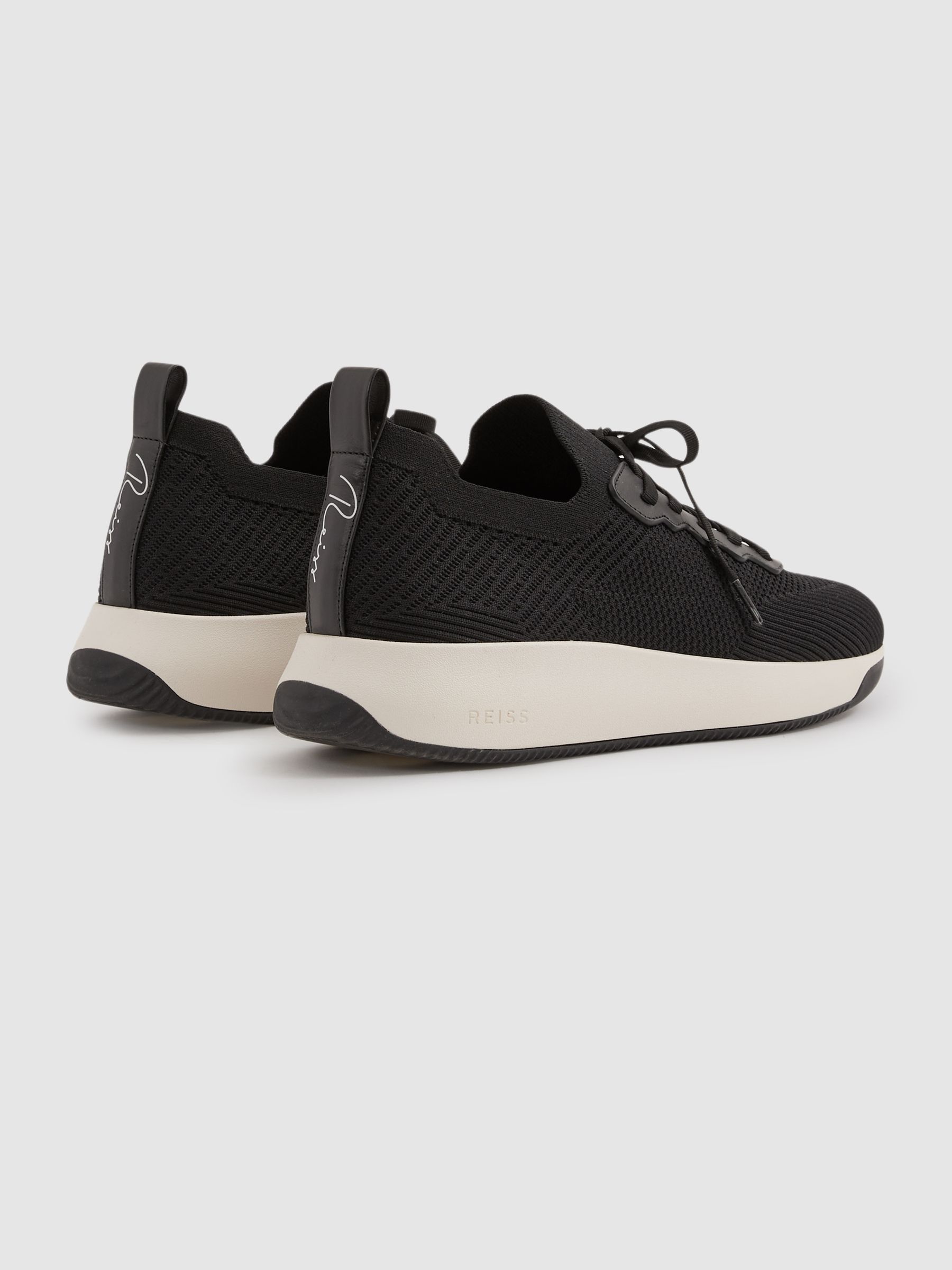 Hybrid Knit Trainers in Black - Image 4 of 5