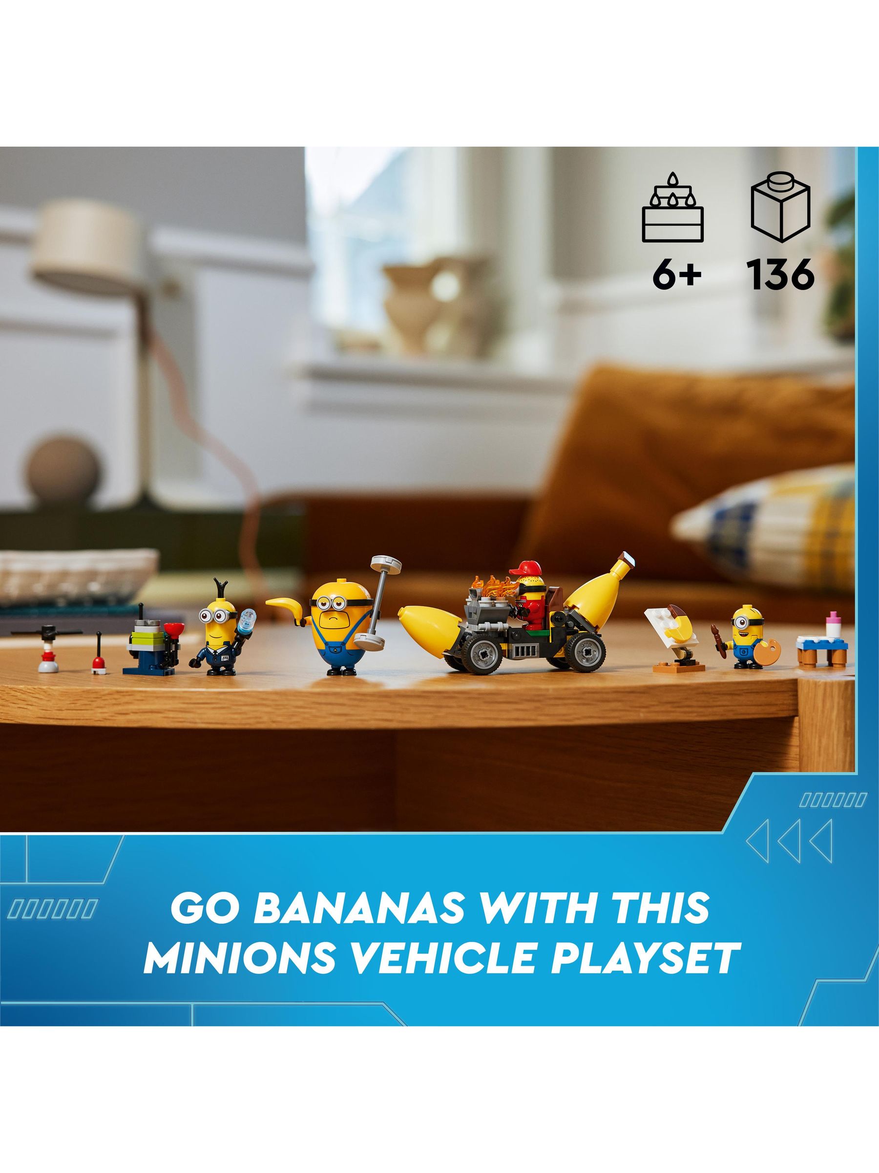 LEGO Despicable Me Minions and Banana Car Toy - Image 3 of 9