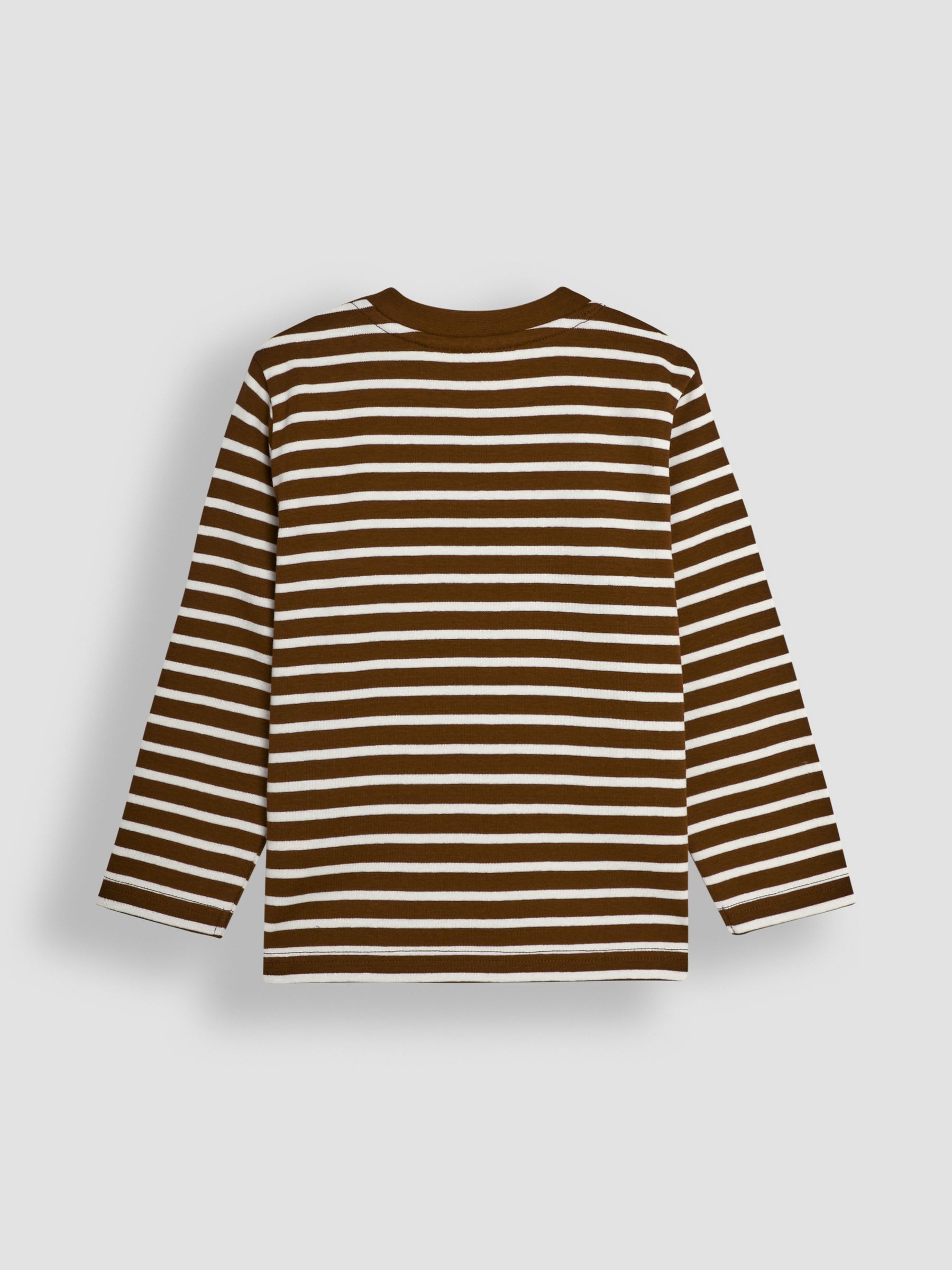 Toffee Brown Breton Long Sleeved Top - Image 2 of 3