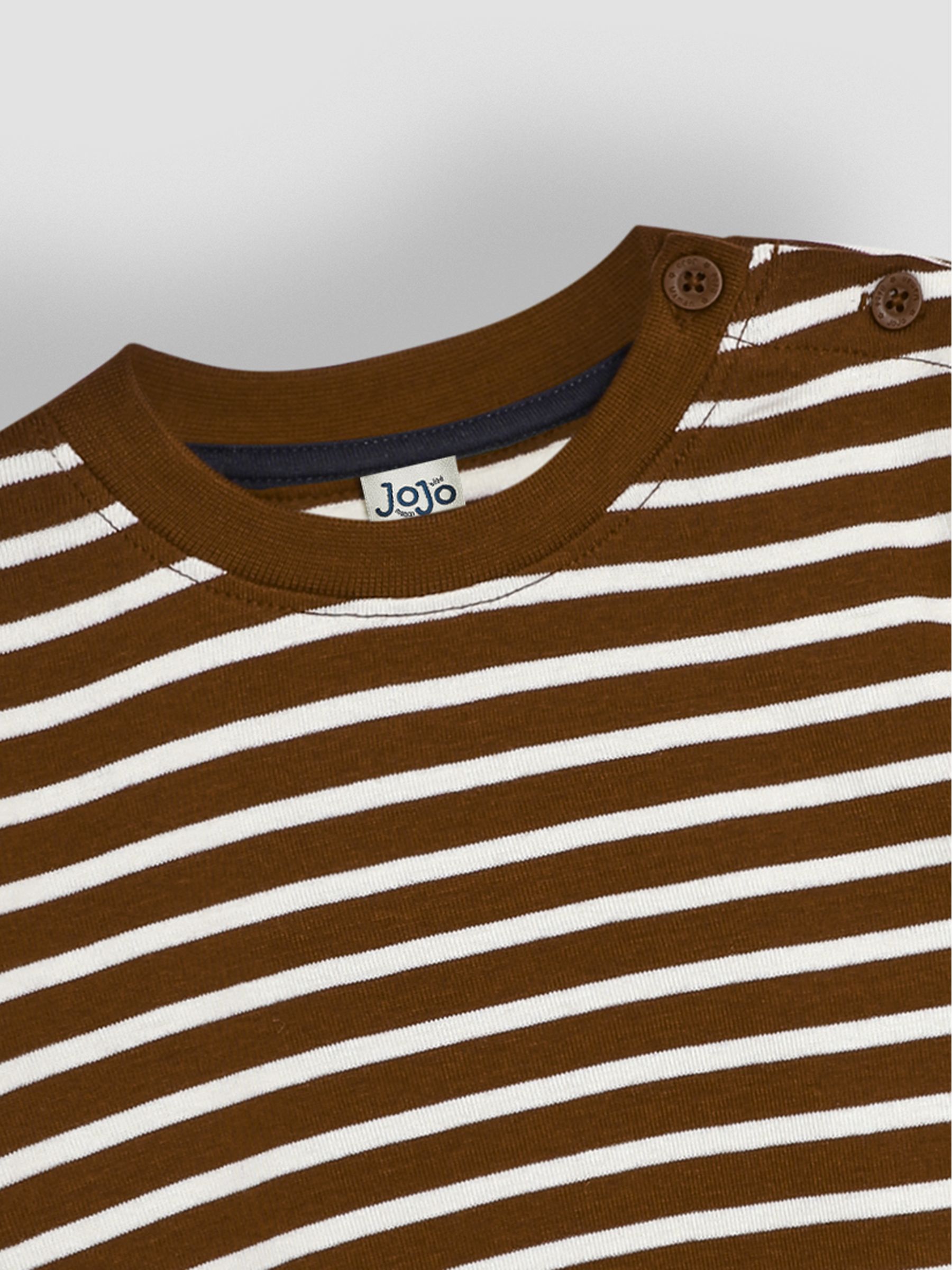 Toffee Brown Breton Long Sleeved Top - Image 3 of 3