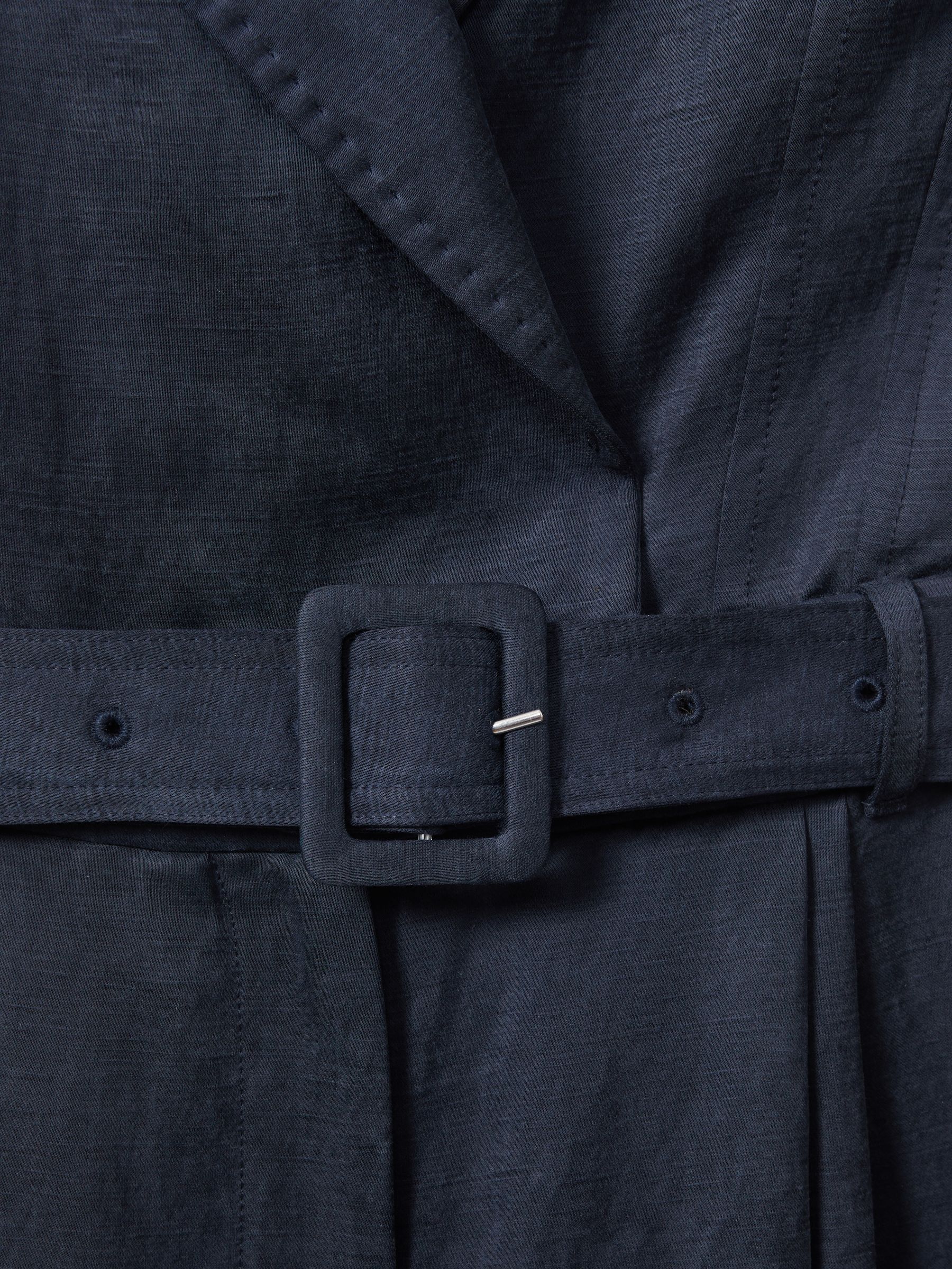 Atelier Cupro Belted Tux Jumpsuit in Navy - Image 5 of 6