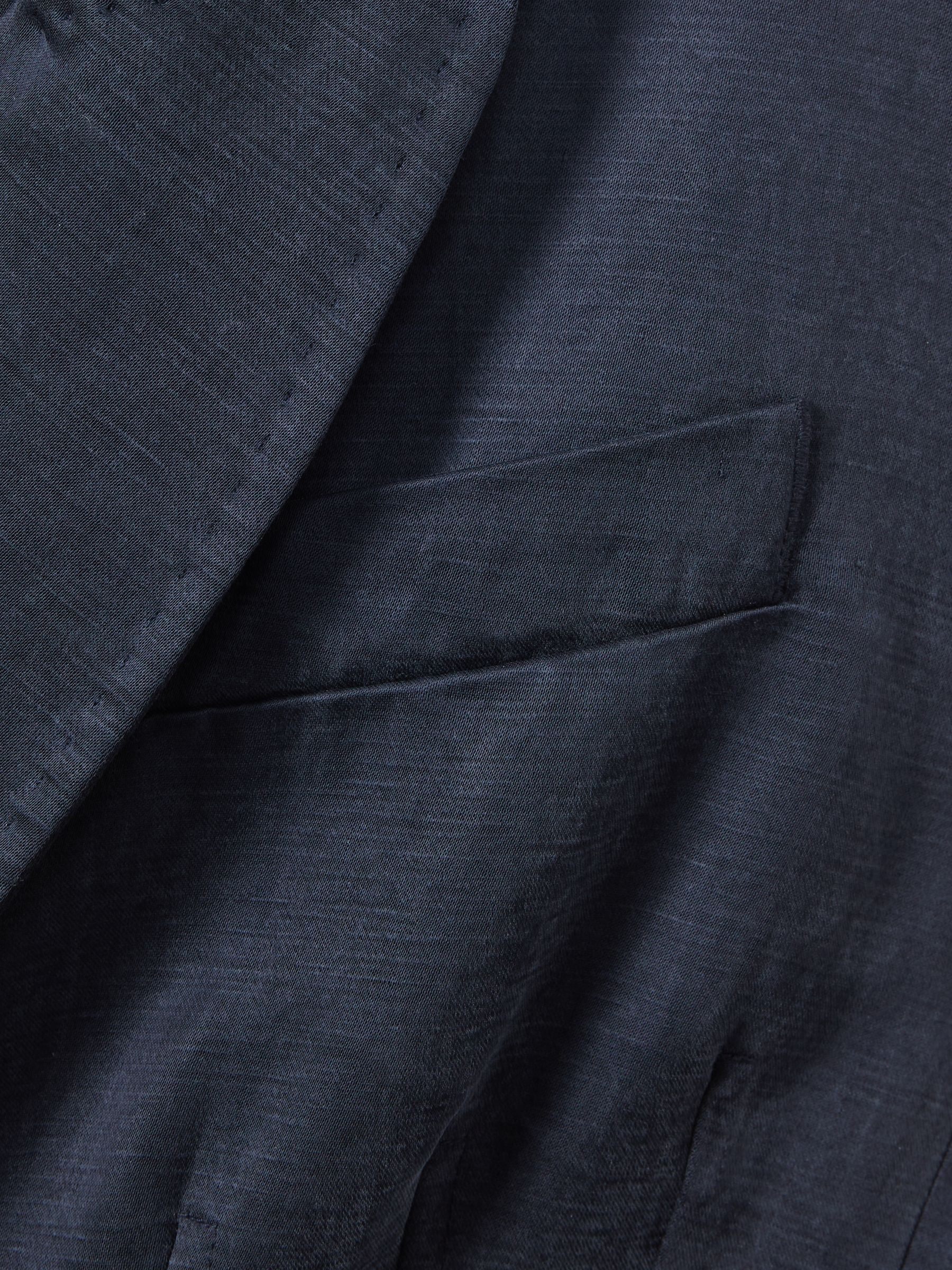Atelier Cupro Belted Tux Jumpsuit in Navy - Image 6 of 6