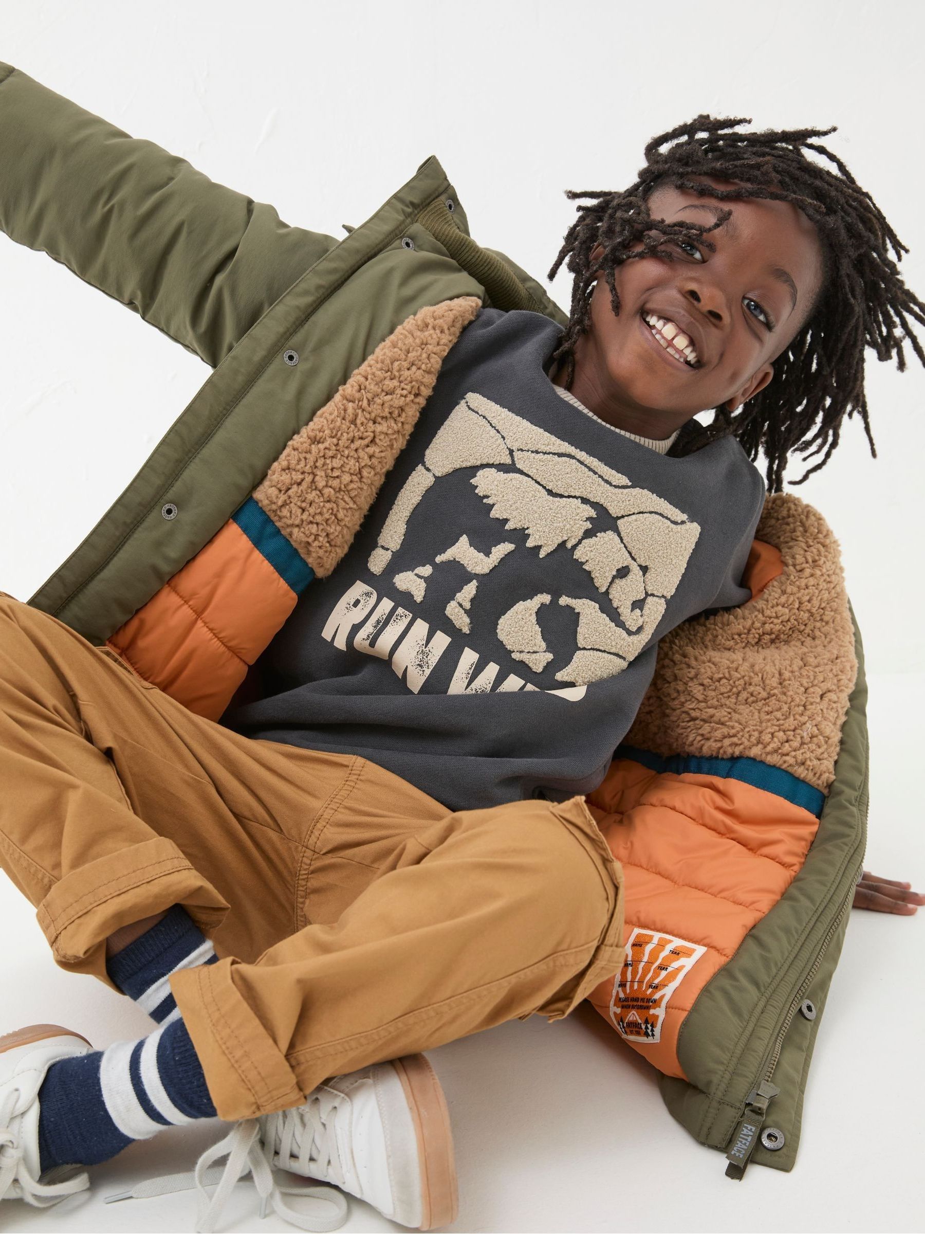 Easdale Khaki Green Hooded Parka Jacket - Image 4 of 6
