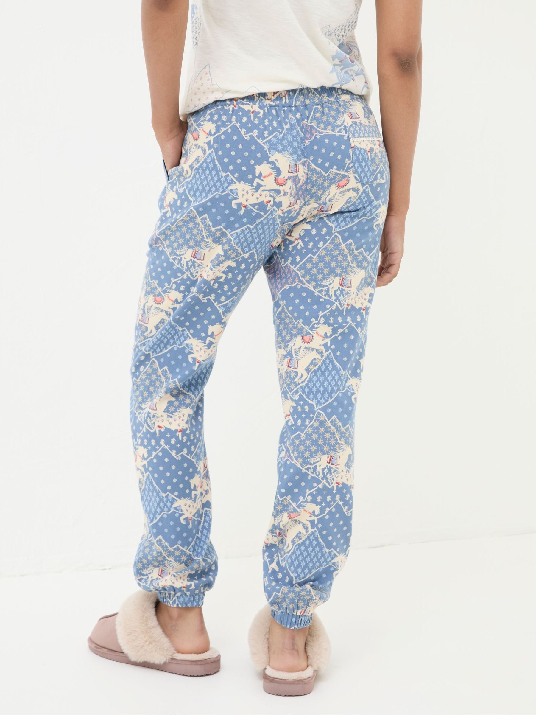 Cora Blue Horse Pyjama Bottoms - Image 2 of 3