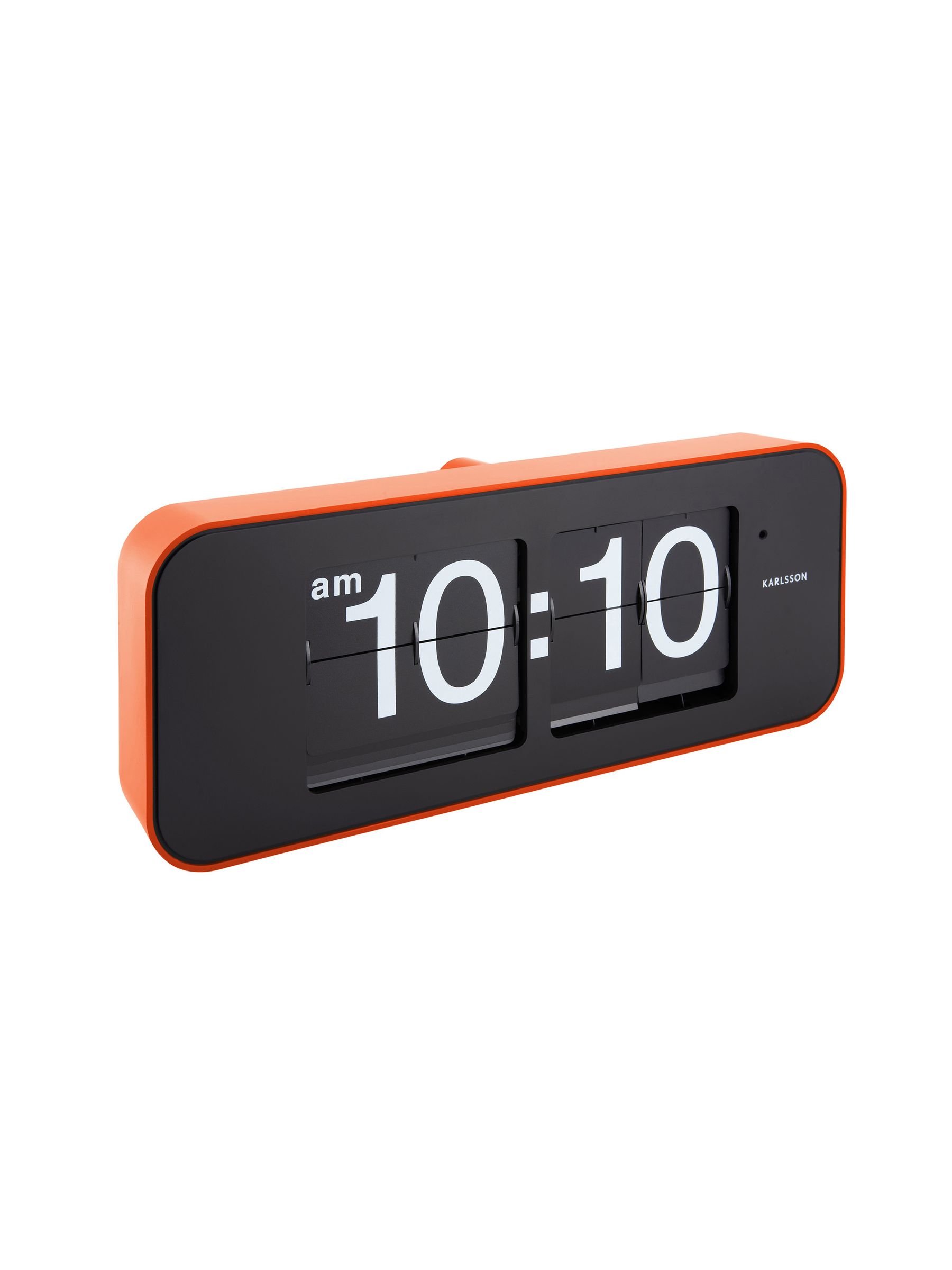 Karlsson Orange Wide Flip Wall Clock - Image 3 of 5