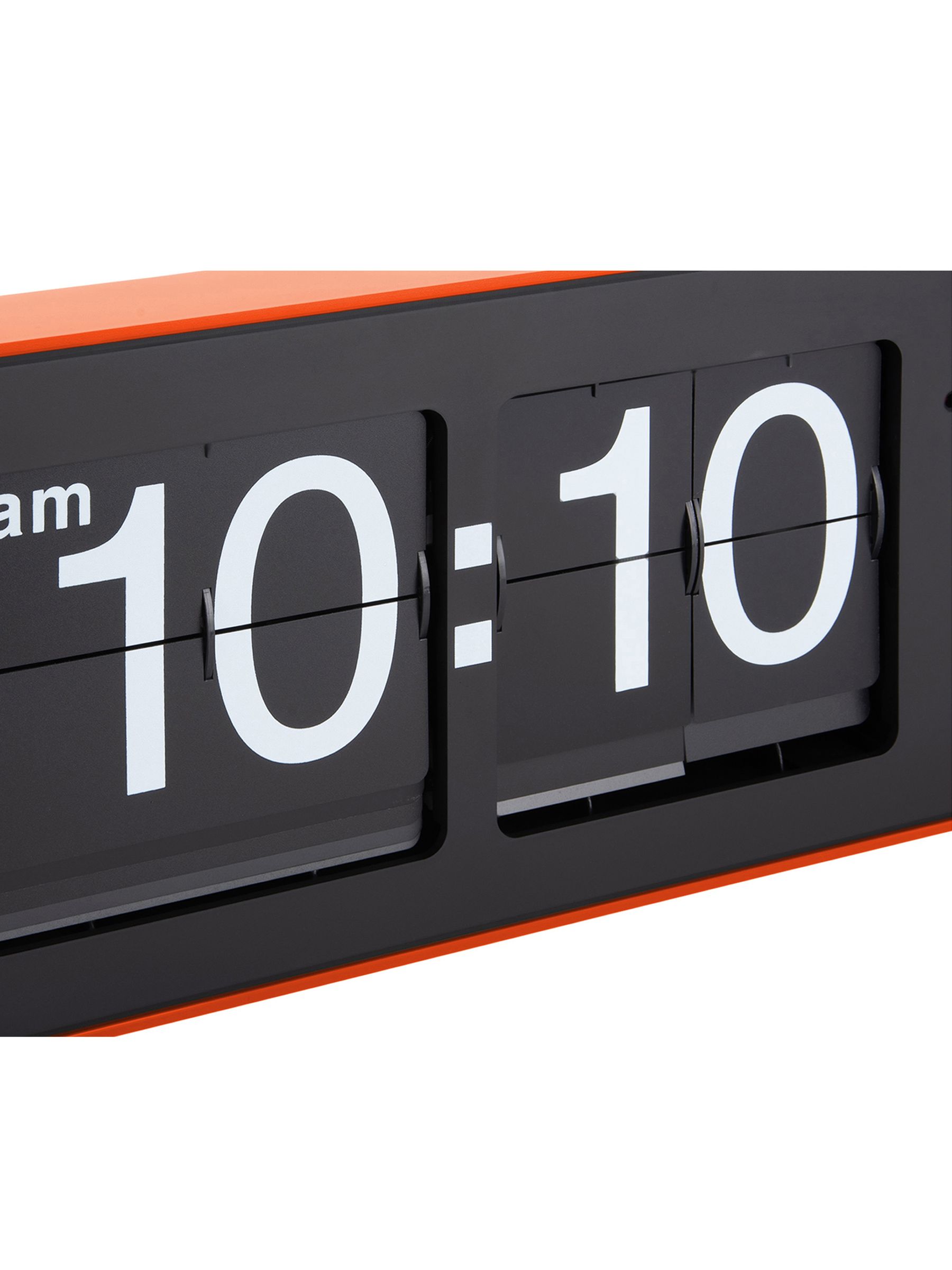 Karlsson Orange Wide Flip Wall Clock - Image 5 of 5