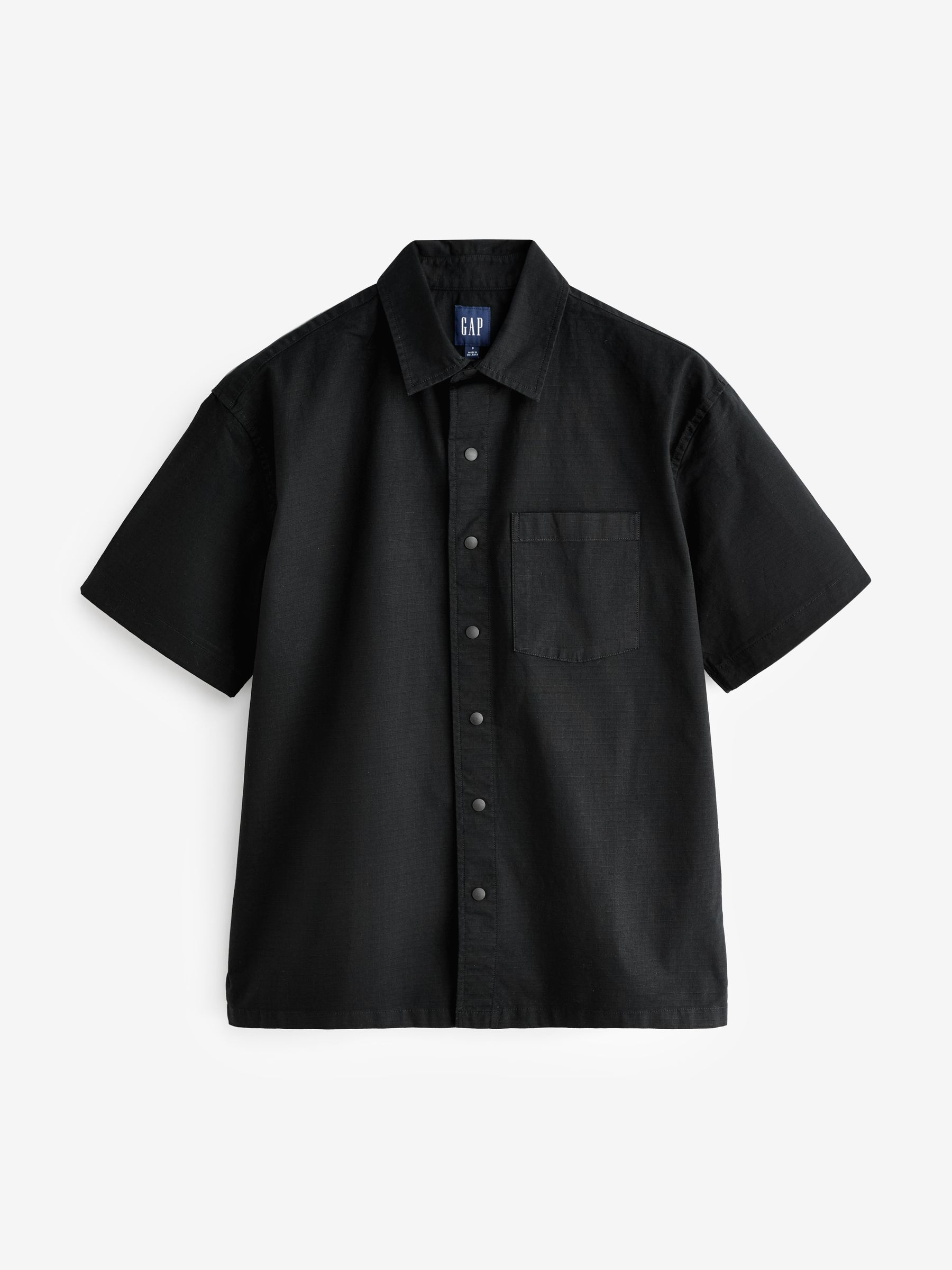 Black Ripstop Short Sleeve Shirt - Image 5 of 6