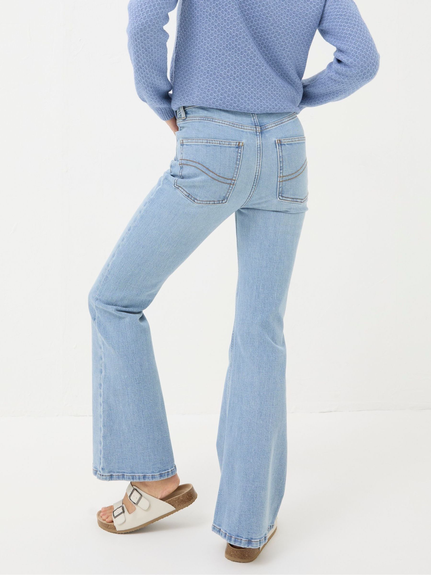 Farah Blue Flare Jeans - Image 2 of 4