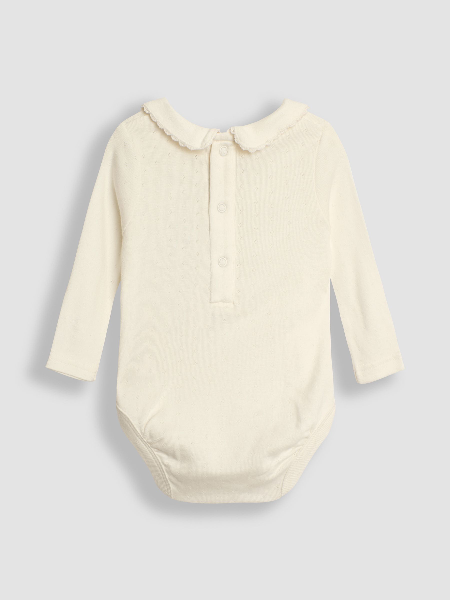 Mustard Yellow Duck Cord Embroidered Baby Dress & Body Set - Image 5 of 6