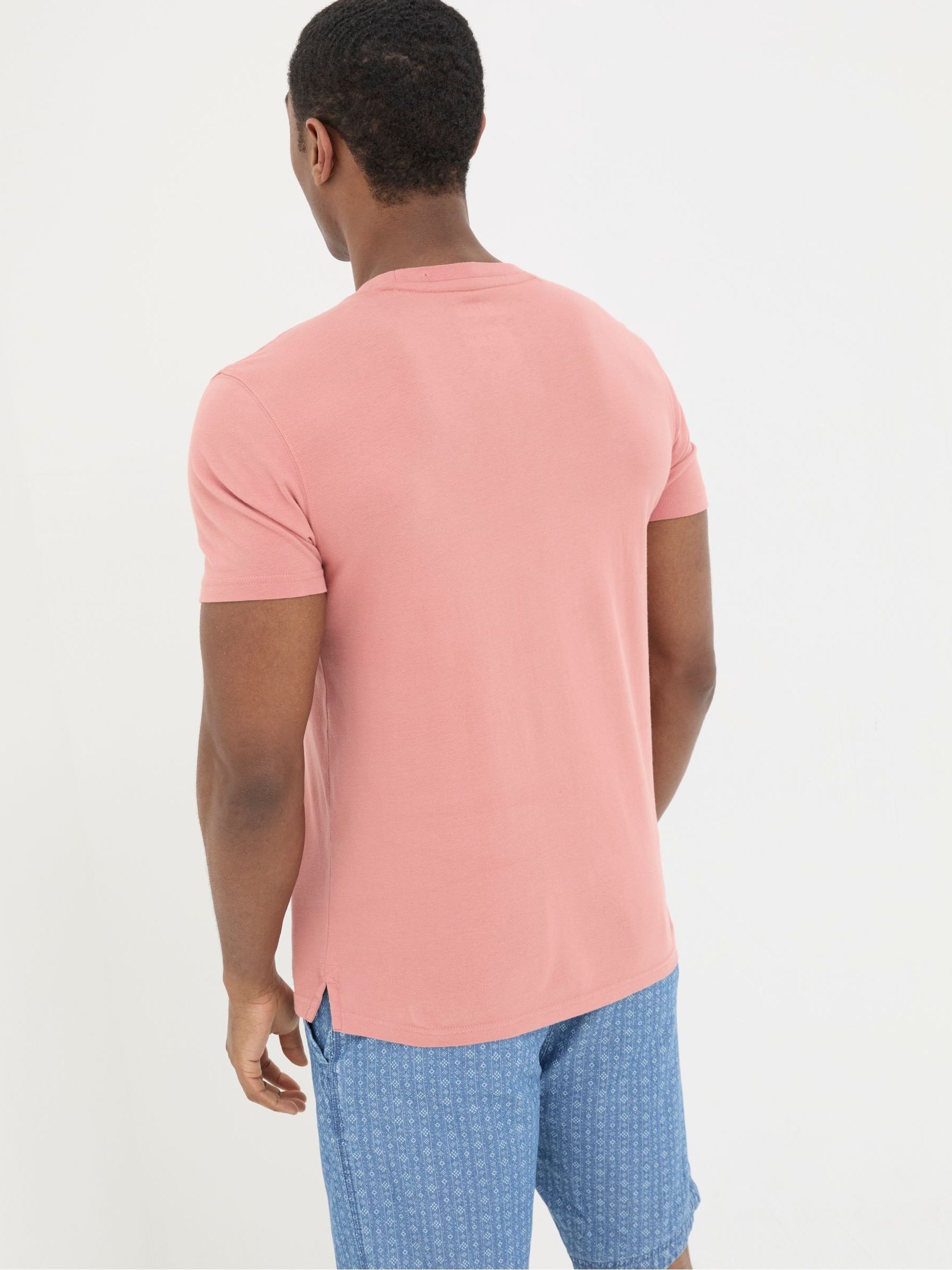 Lulworth Pink Organic Crew T-Shirt - Image 2 of 4