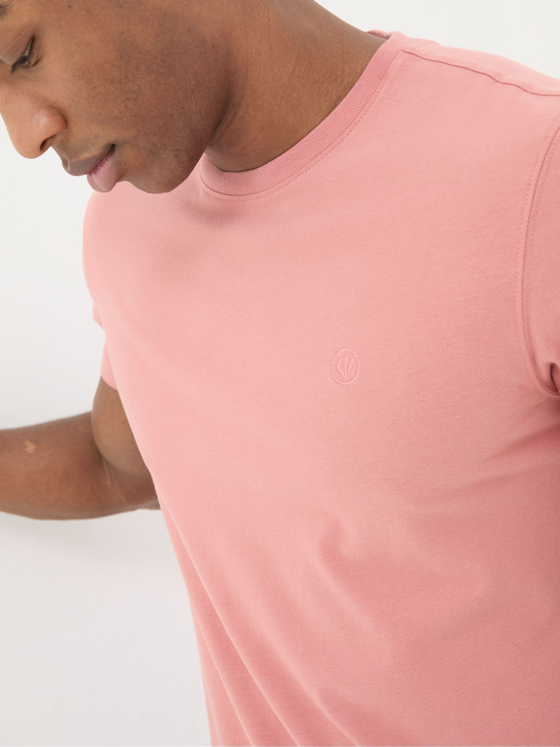 Lulworth Pink Organic Crew T-Shirt - Image 3 of 4