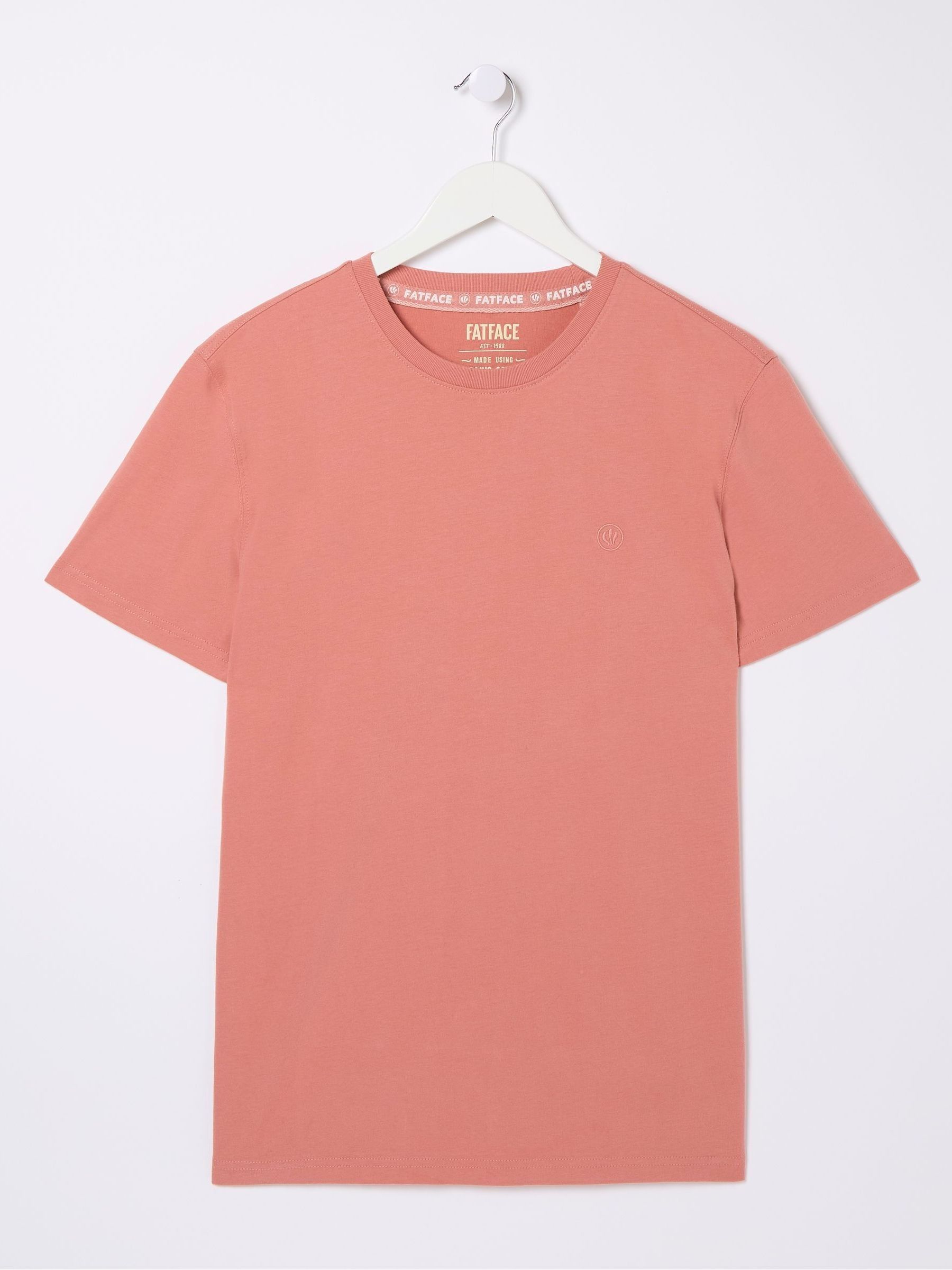 Lulworth Pink Organic Crew T-Shirt - Image 4 of 4