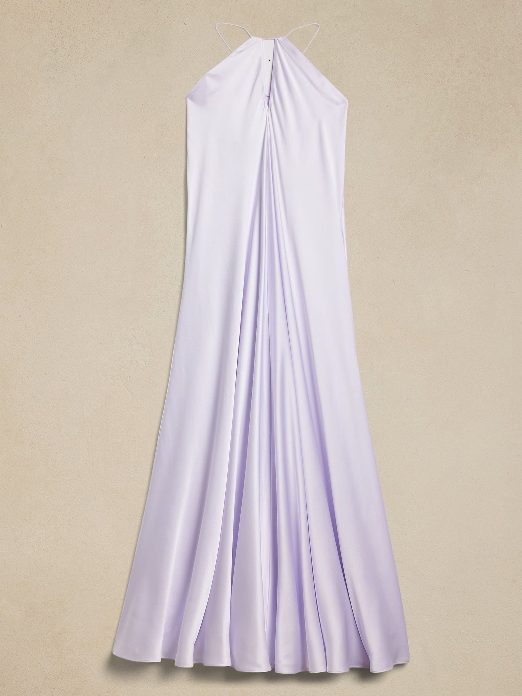 Banana Republic White Silk Halter Maxi Dress - Image 4 of 4