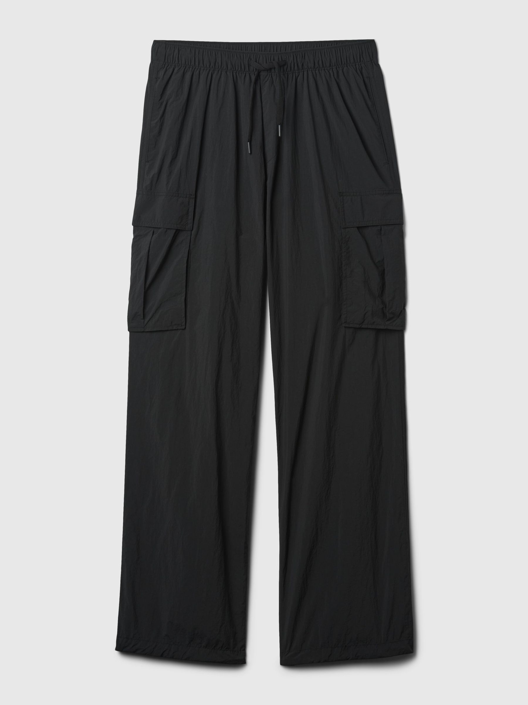 Black Nylon Cargo Trousers - Image 5 of 5