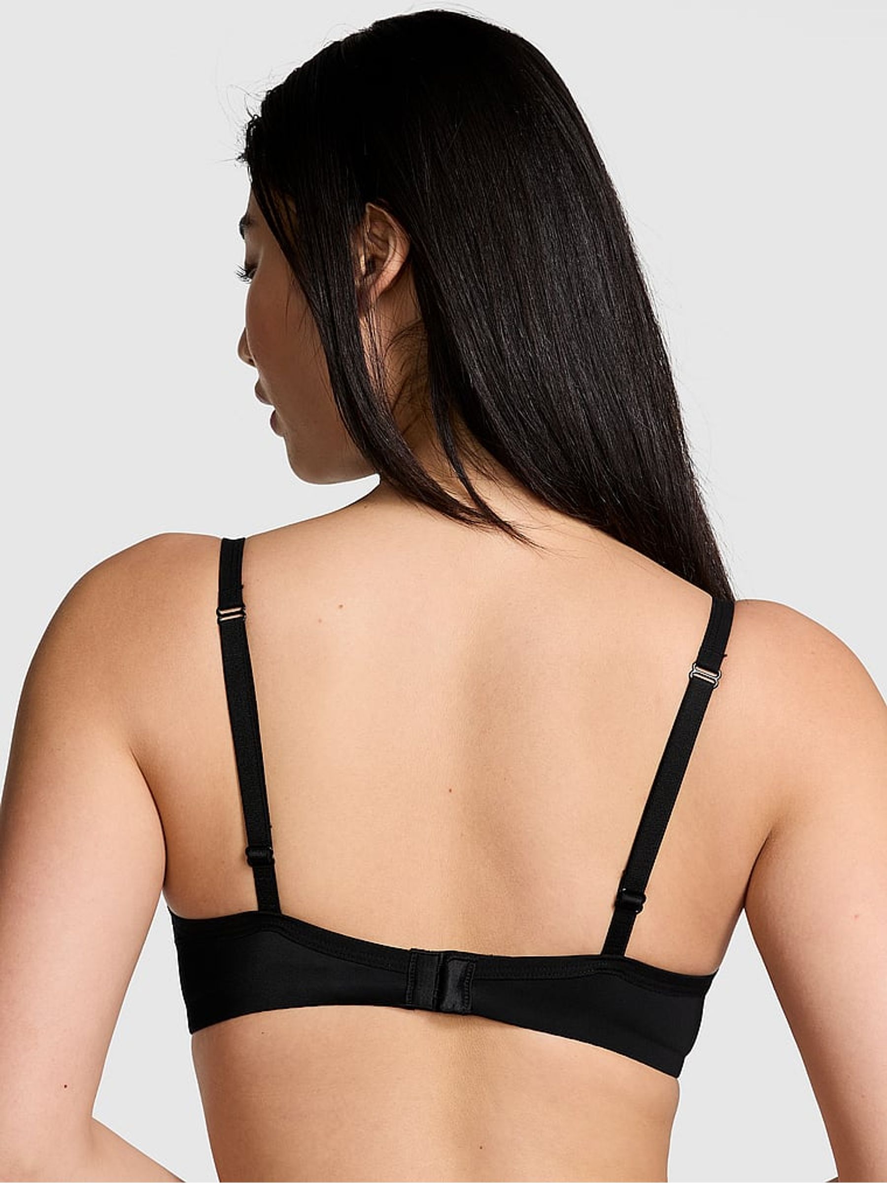 Black Soft Stretch Unlined Scoop Bra - Image 2 of 3