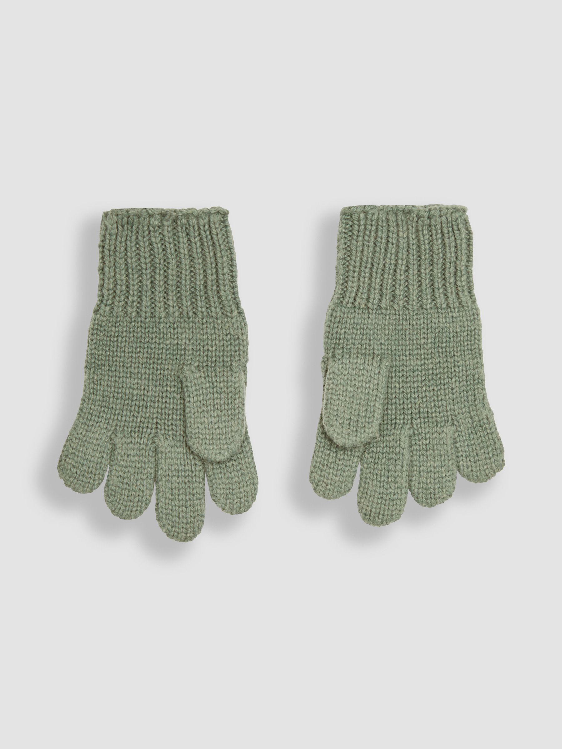 Khaki Rib Hat And Gloves Set - Image 4 of 4